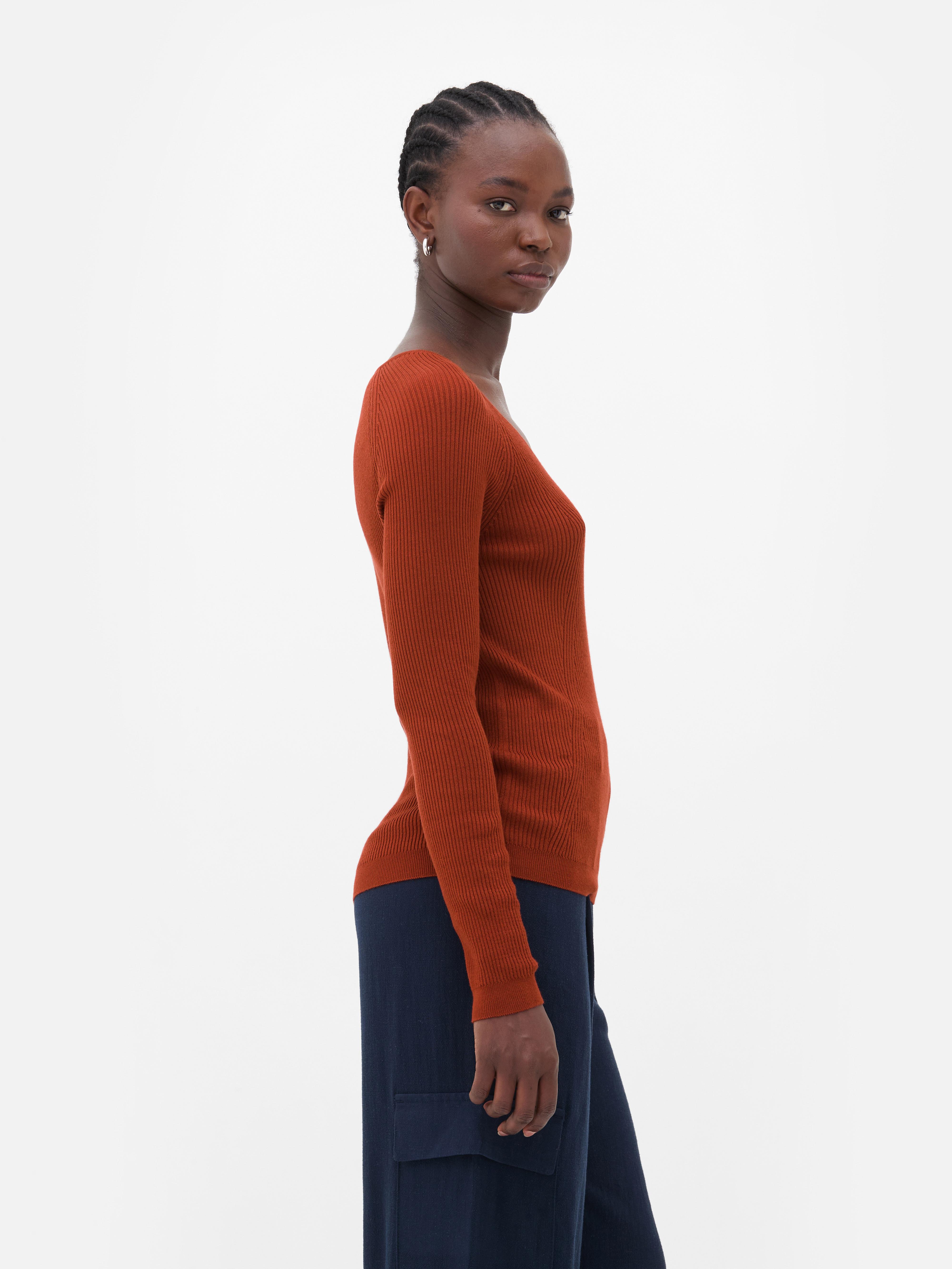 Long Sleeve Ribbed Sweater