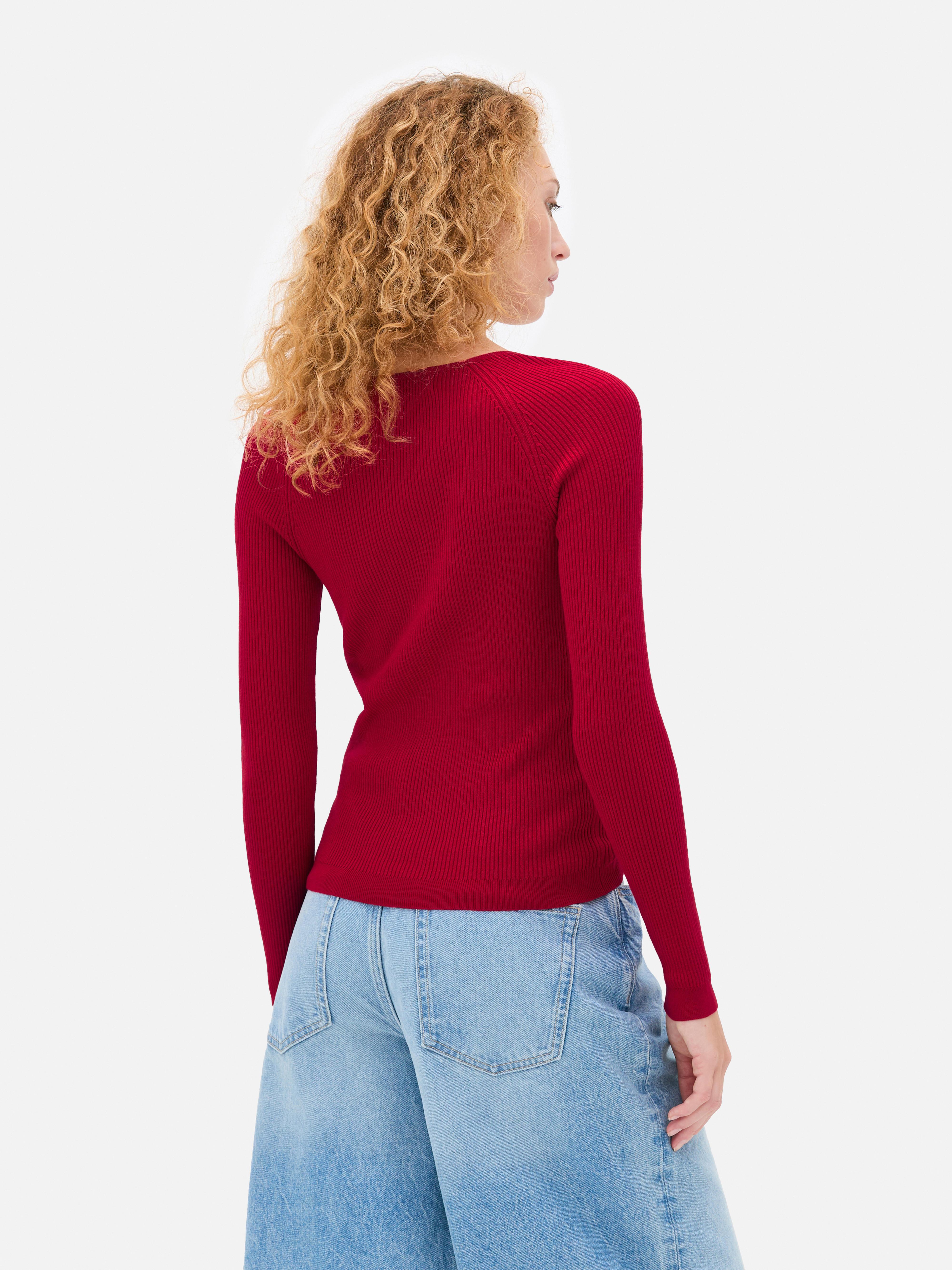 Long Sleeve Ribbed Sweater