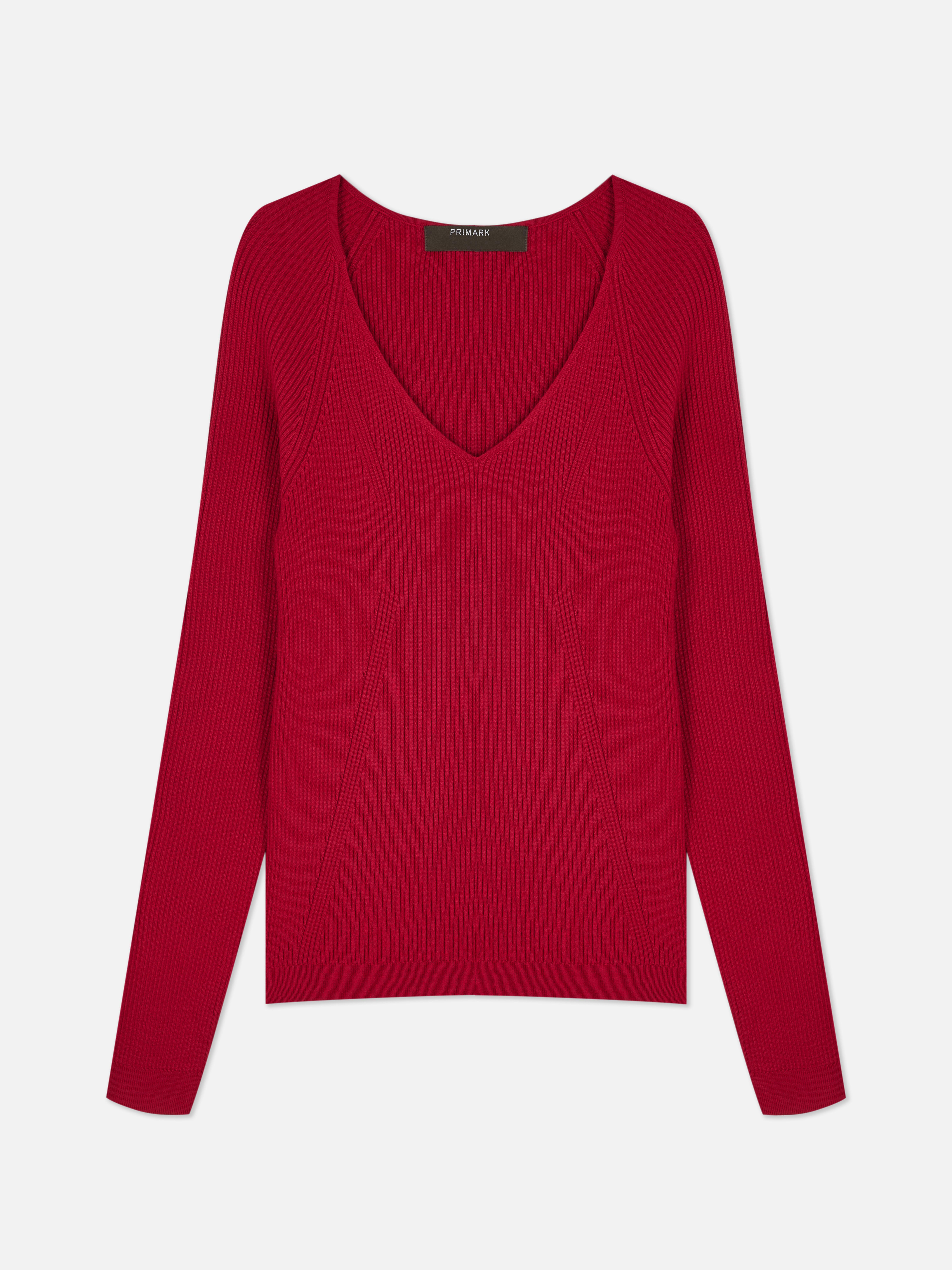 Long Sleeve Ribbed Sweater