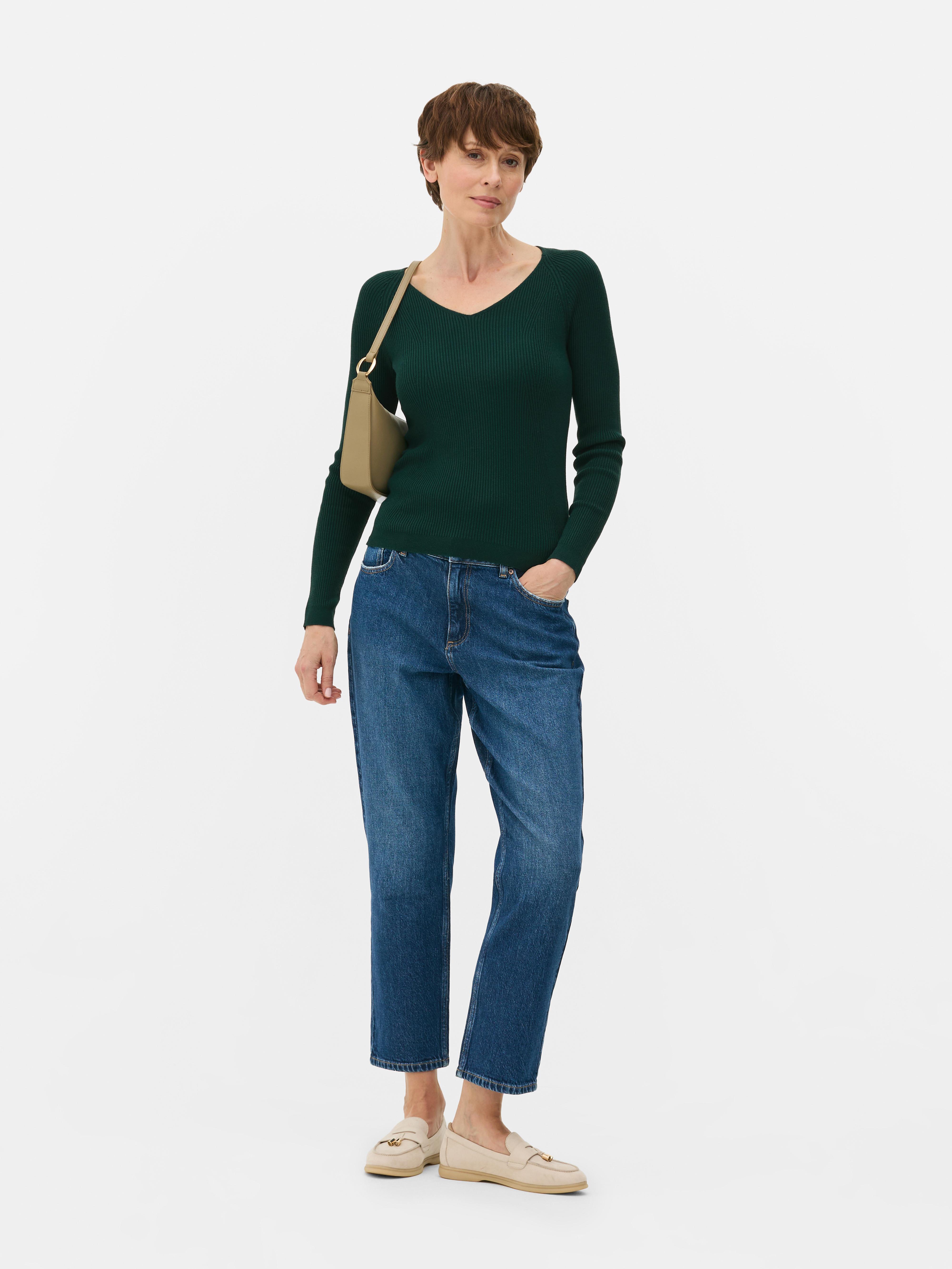 Long Sleeve Ribbed Sweater