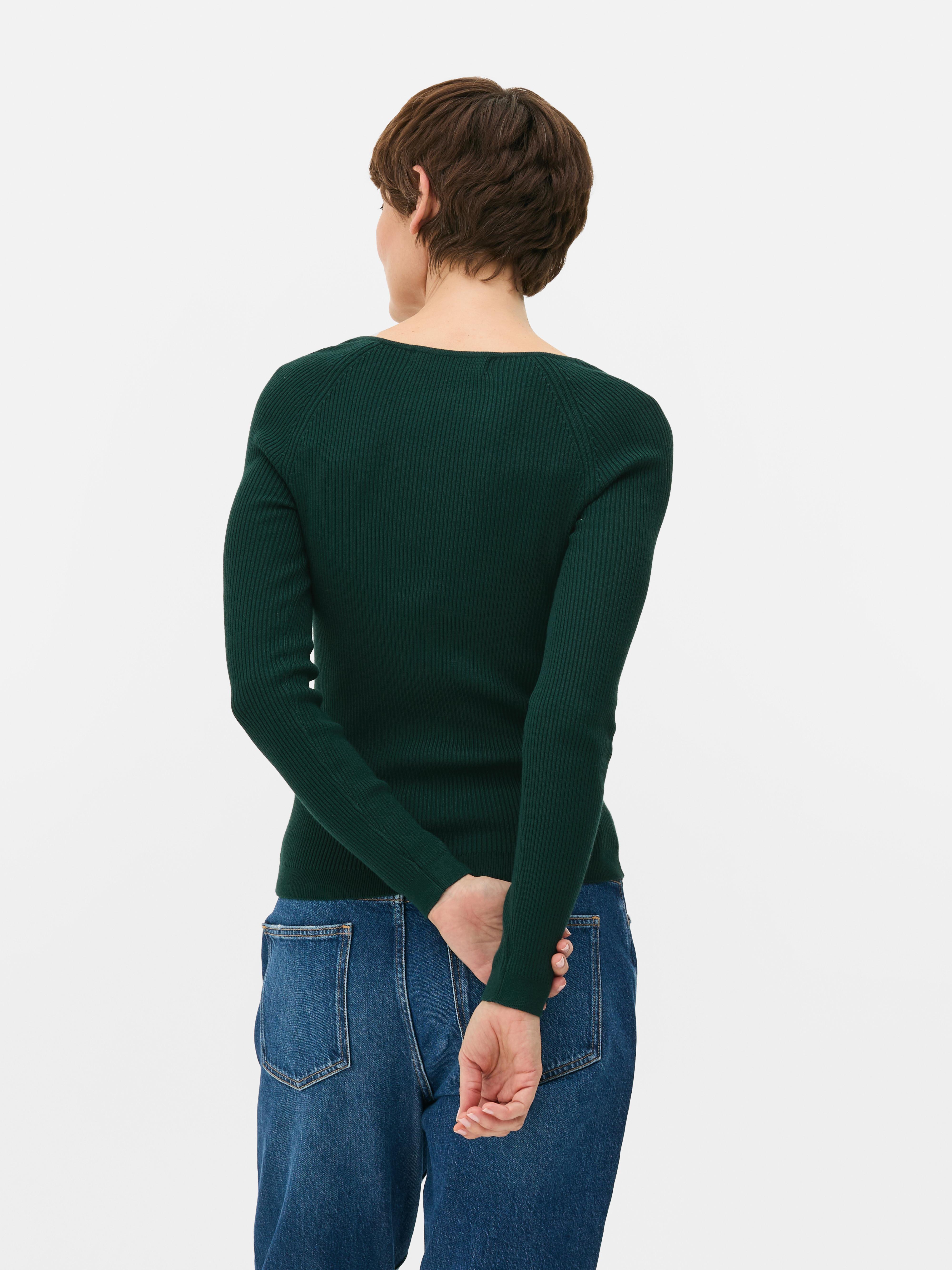 Long Sleeve Ribbed Sweater