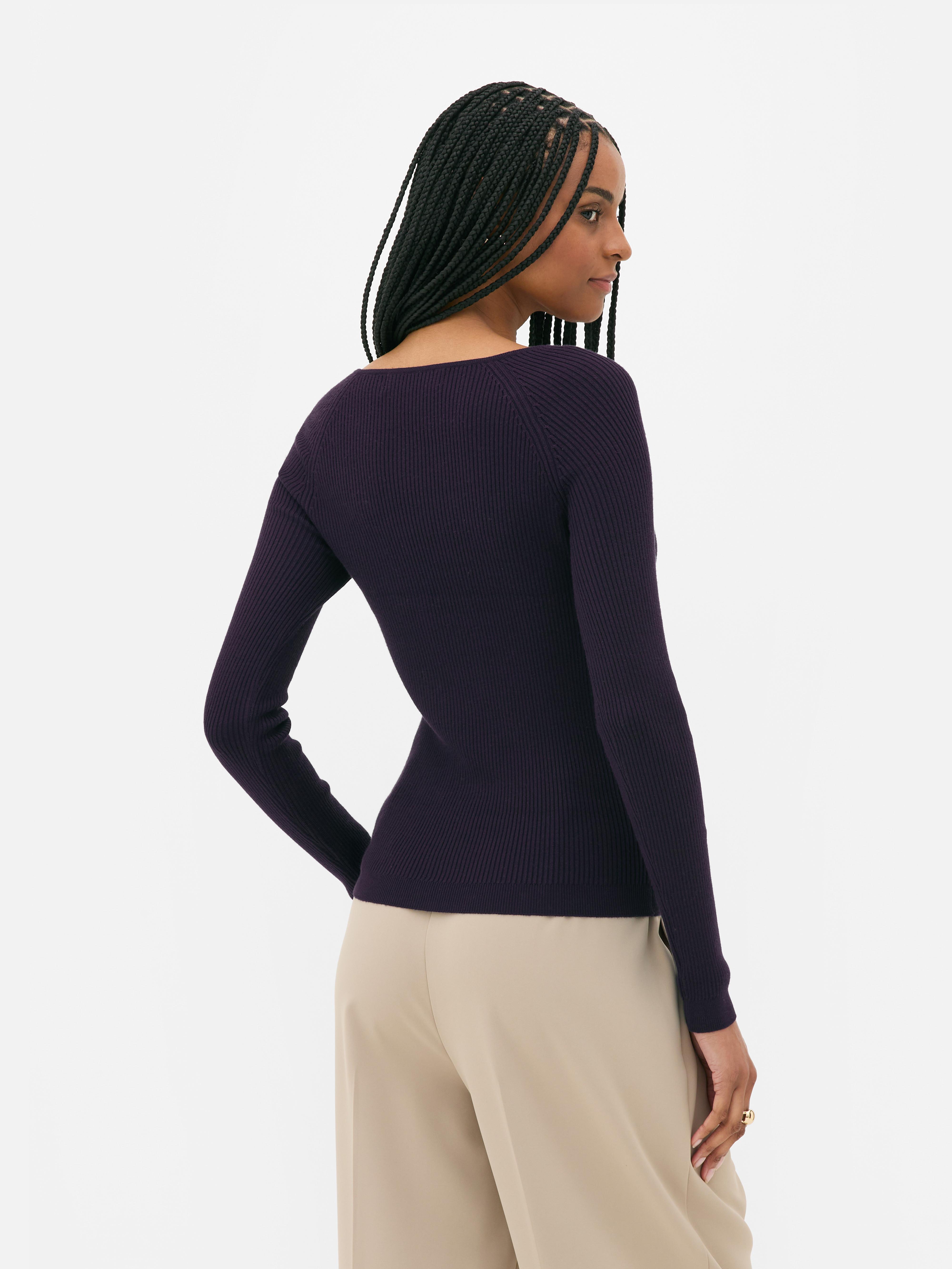 Long Sleeve Ribbed Sweater