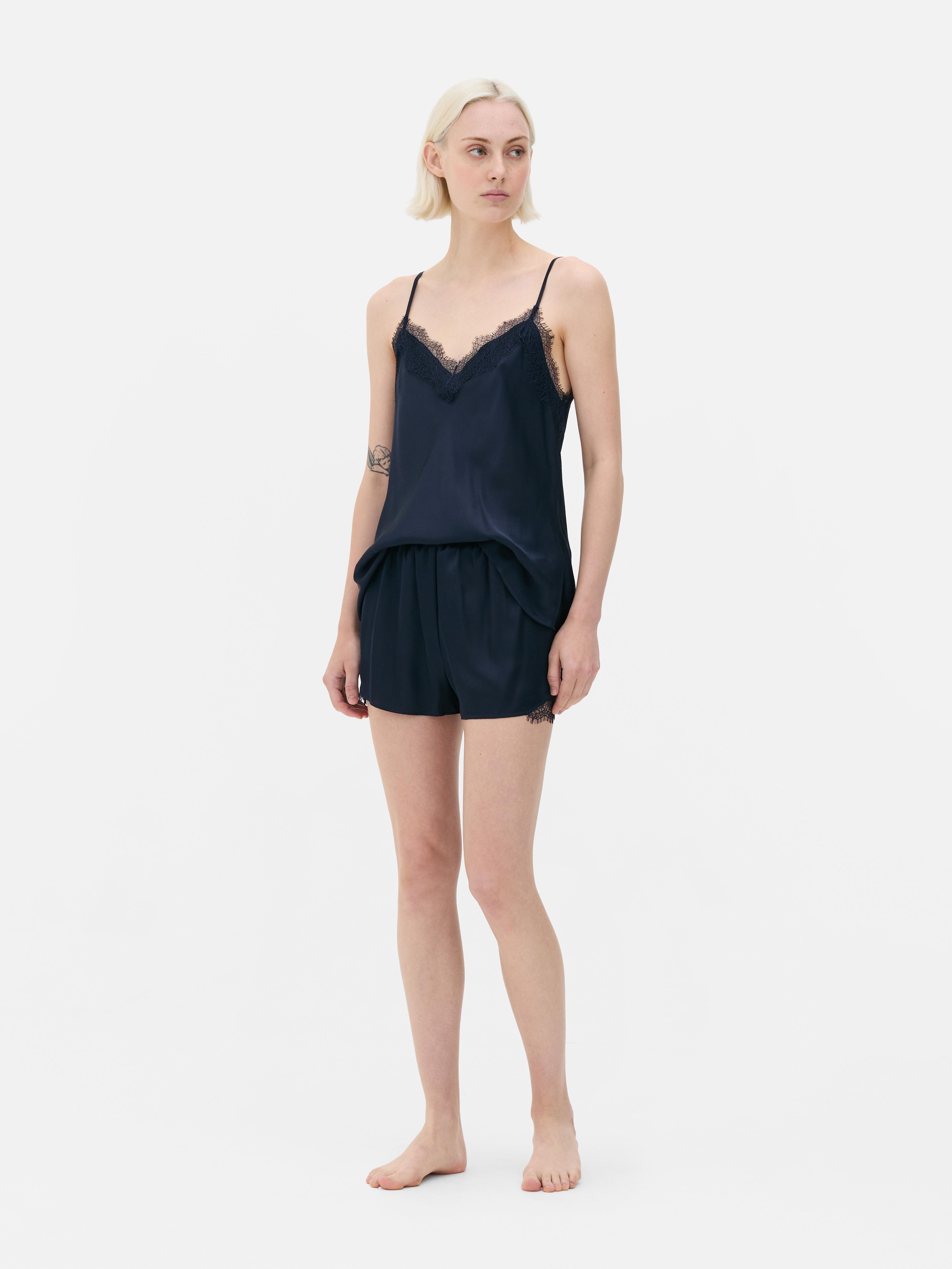 The Edit Lace Trim Shorts