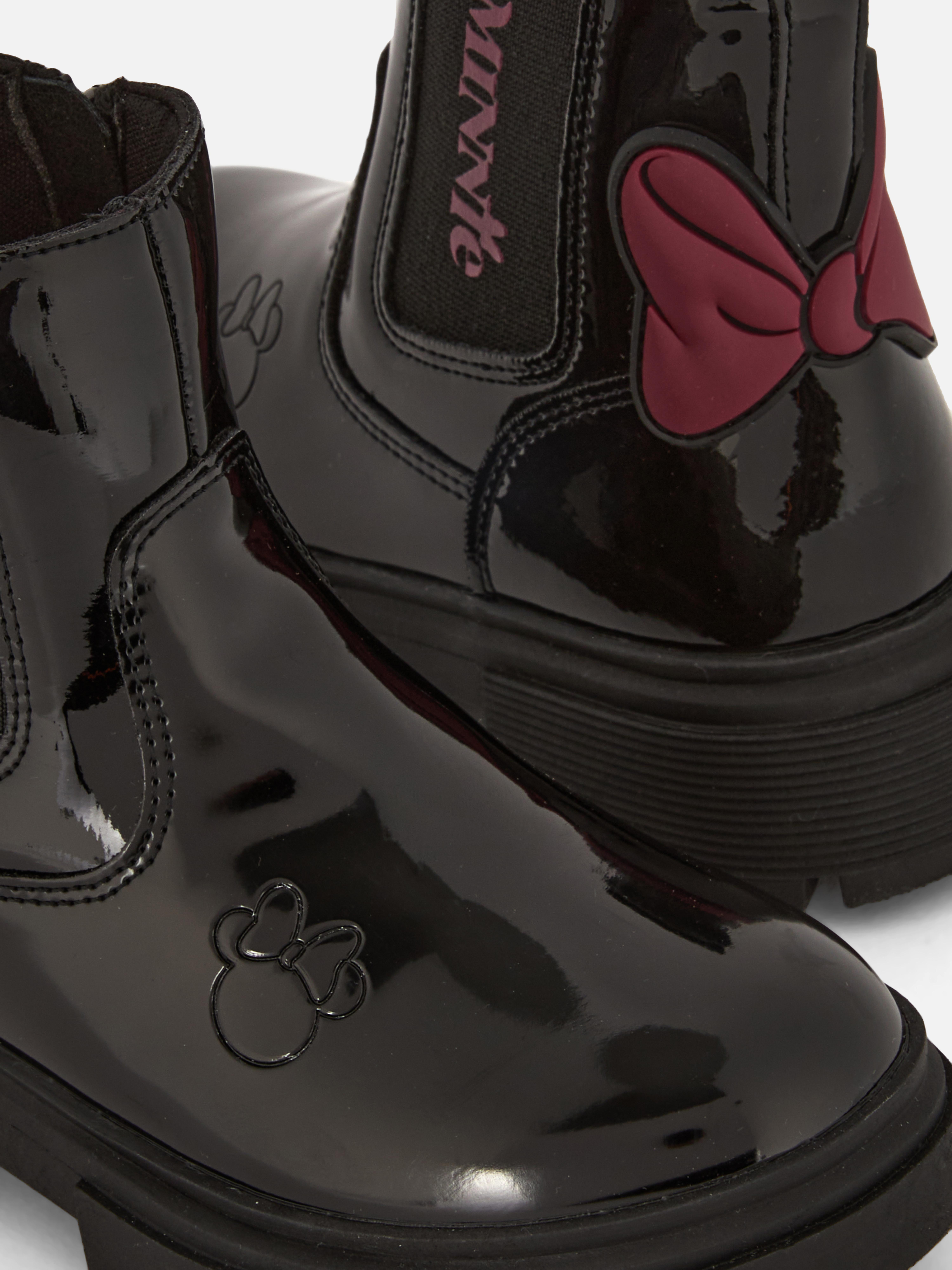 Bottines vernies à semelle crantée Disney Minnie Mouse