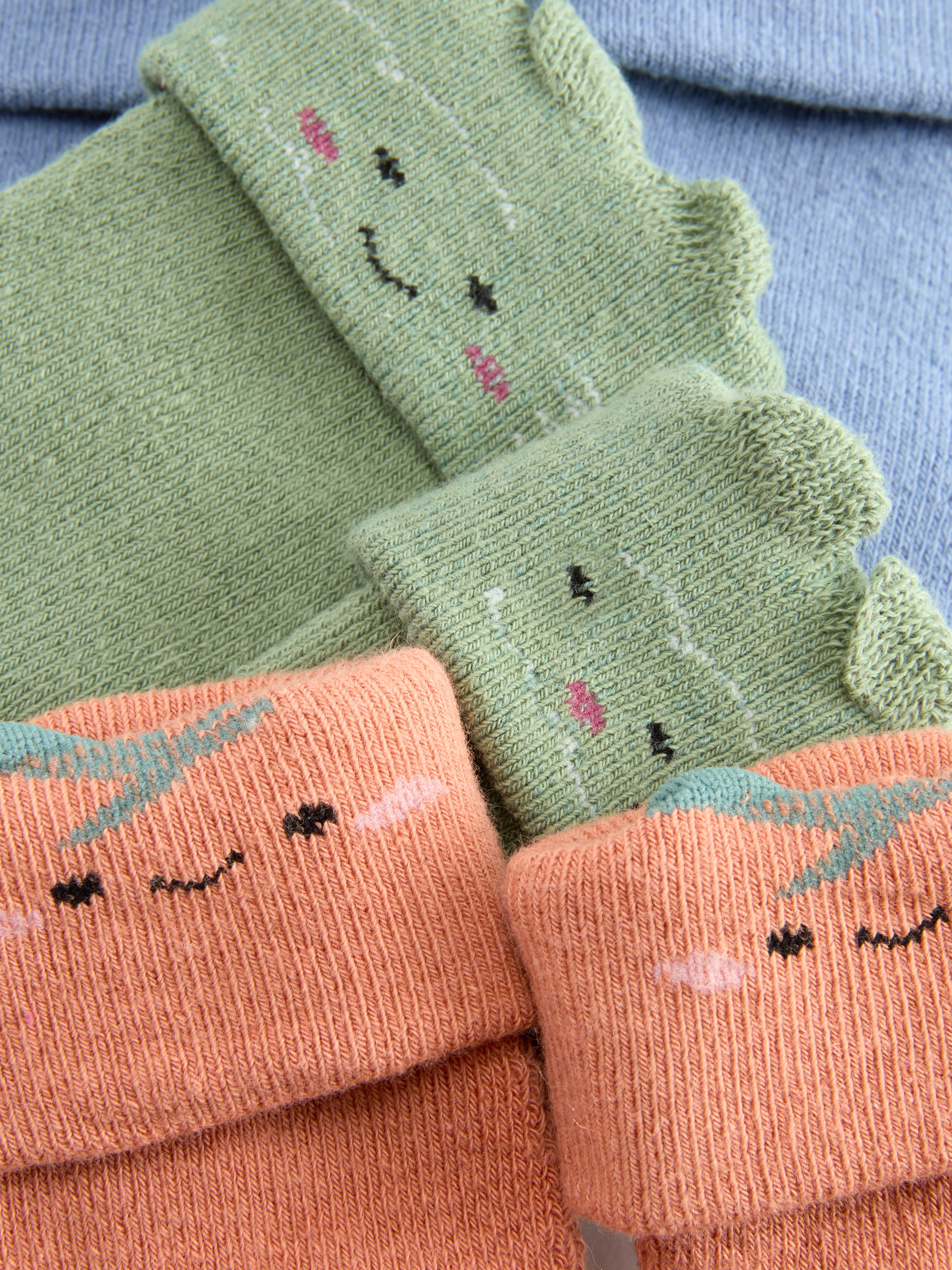 Noppen-Socken im Gemüse-Design, 3er-Pack