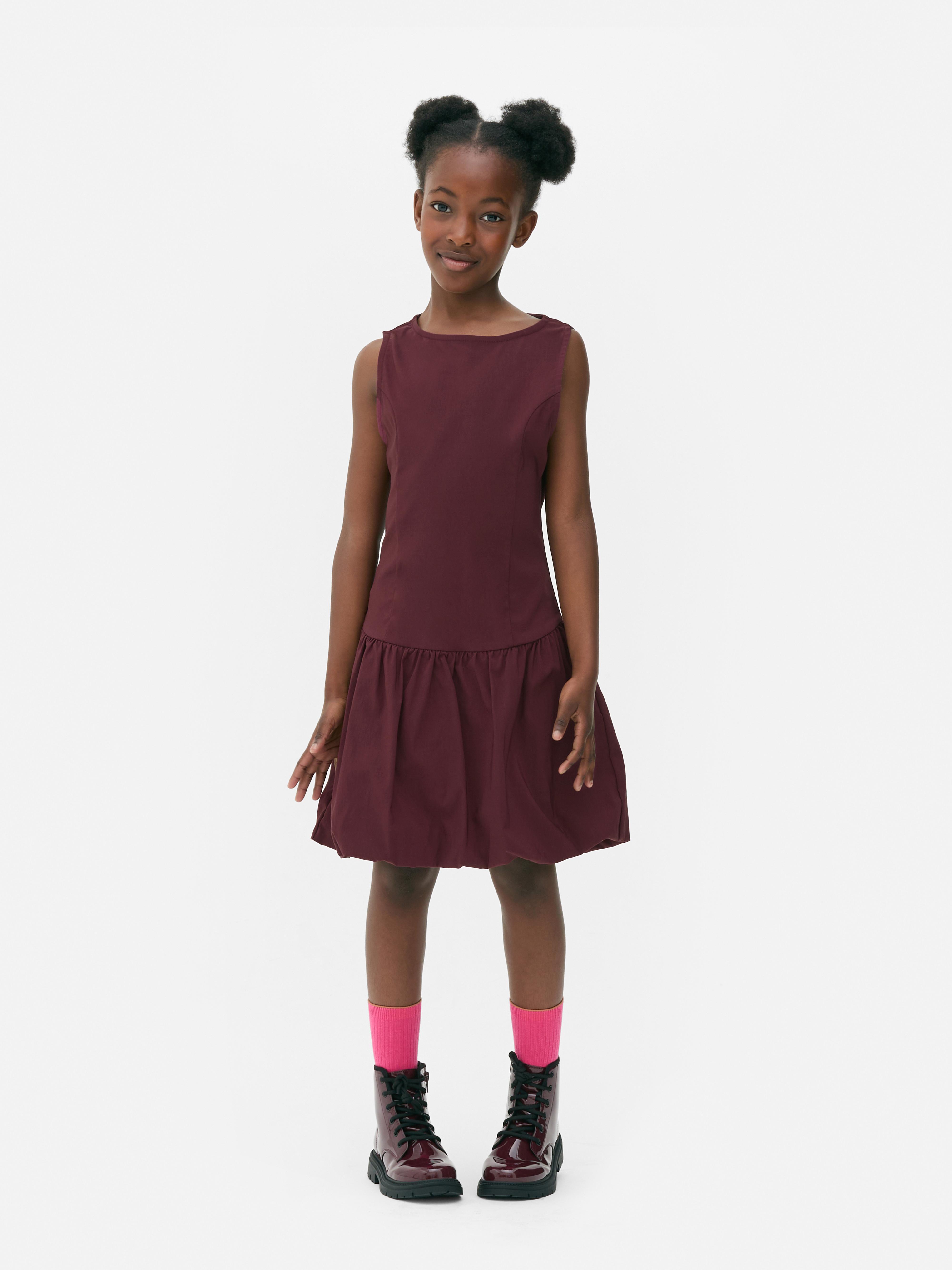 Bubble Hem Sleeveless Dress