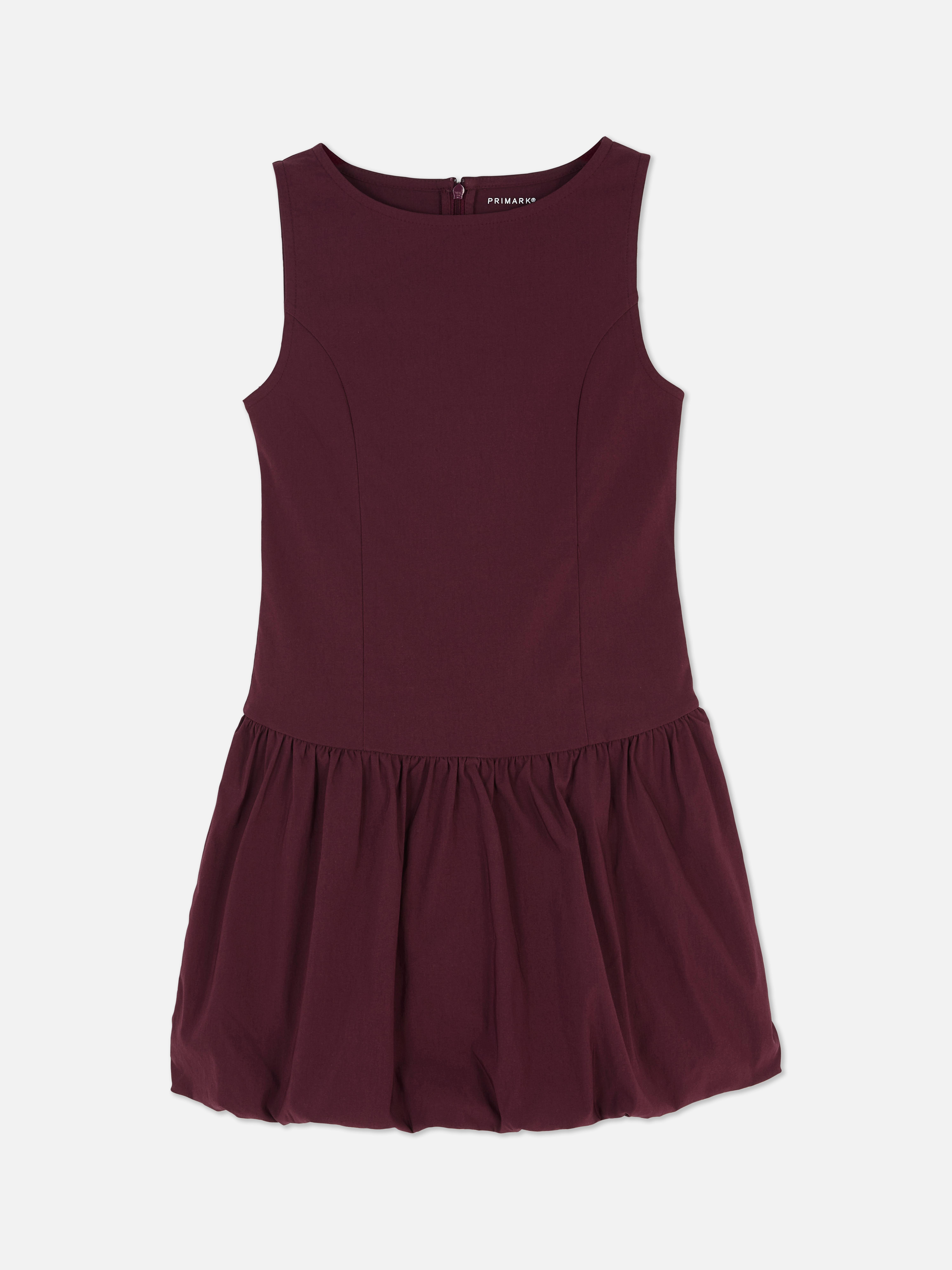 Robe sans manches à ourlet boule