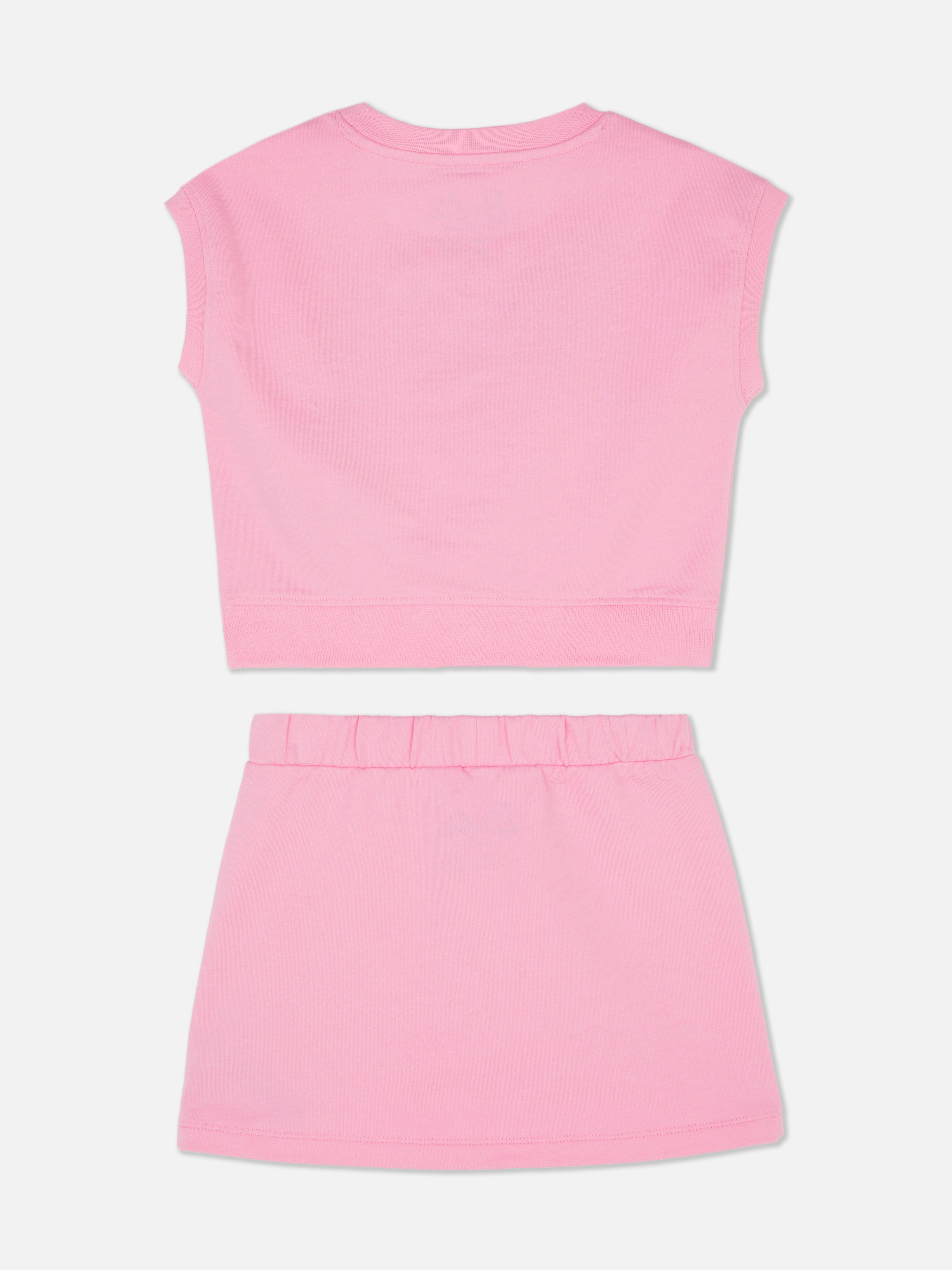 Barbie Graphic T-Shirt and Skirt Set