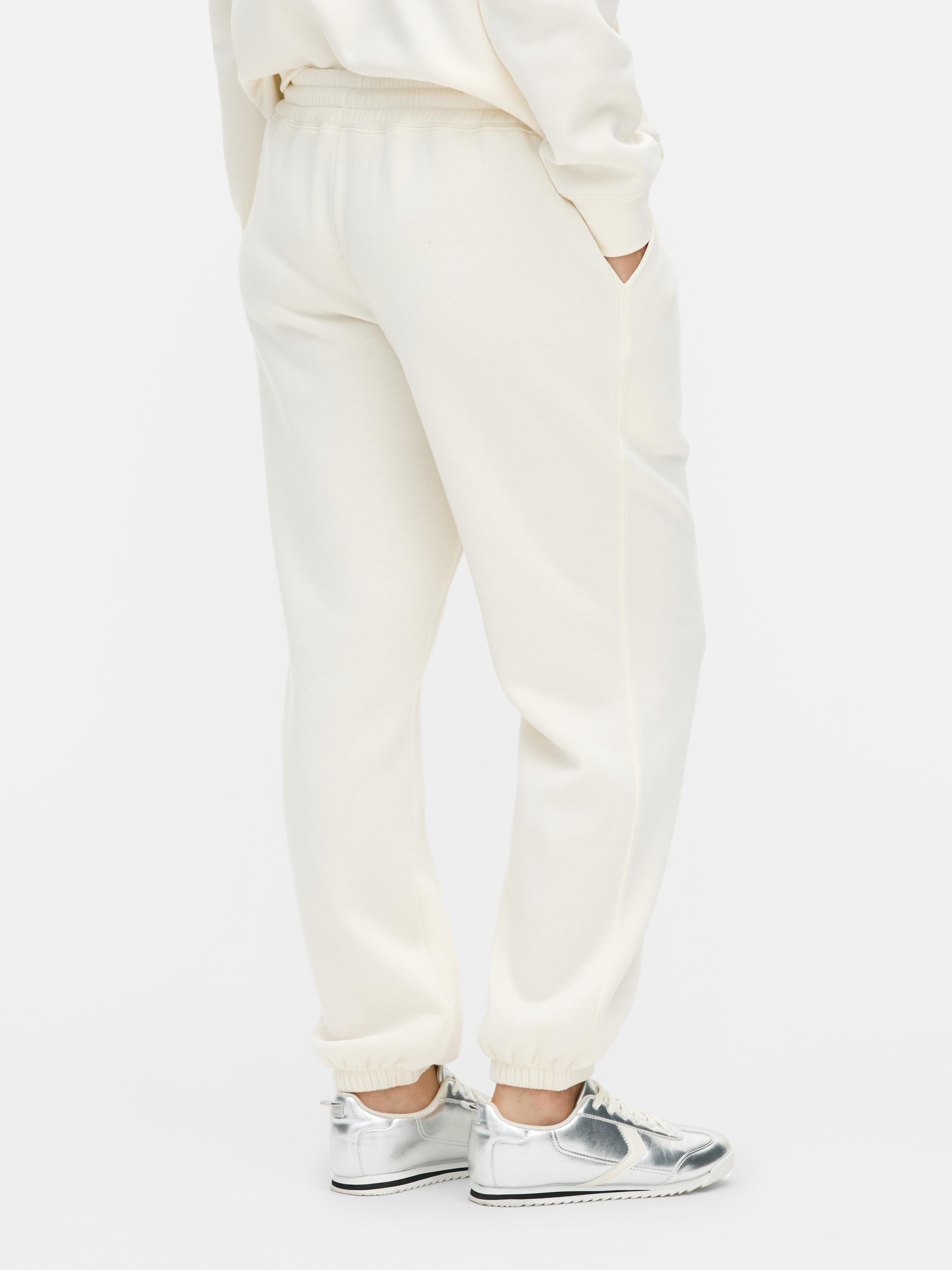 ★sale★8YARDS Ribbed Joggers | White Organic Cotton Rib Jogger Pant - White – Zutano