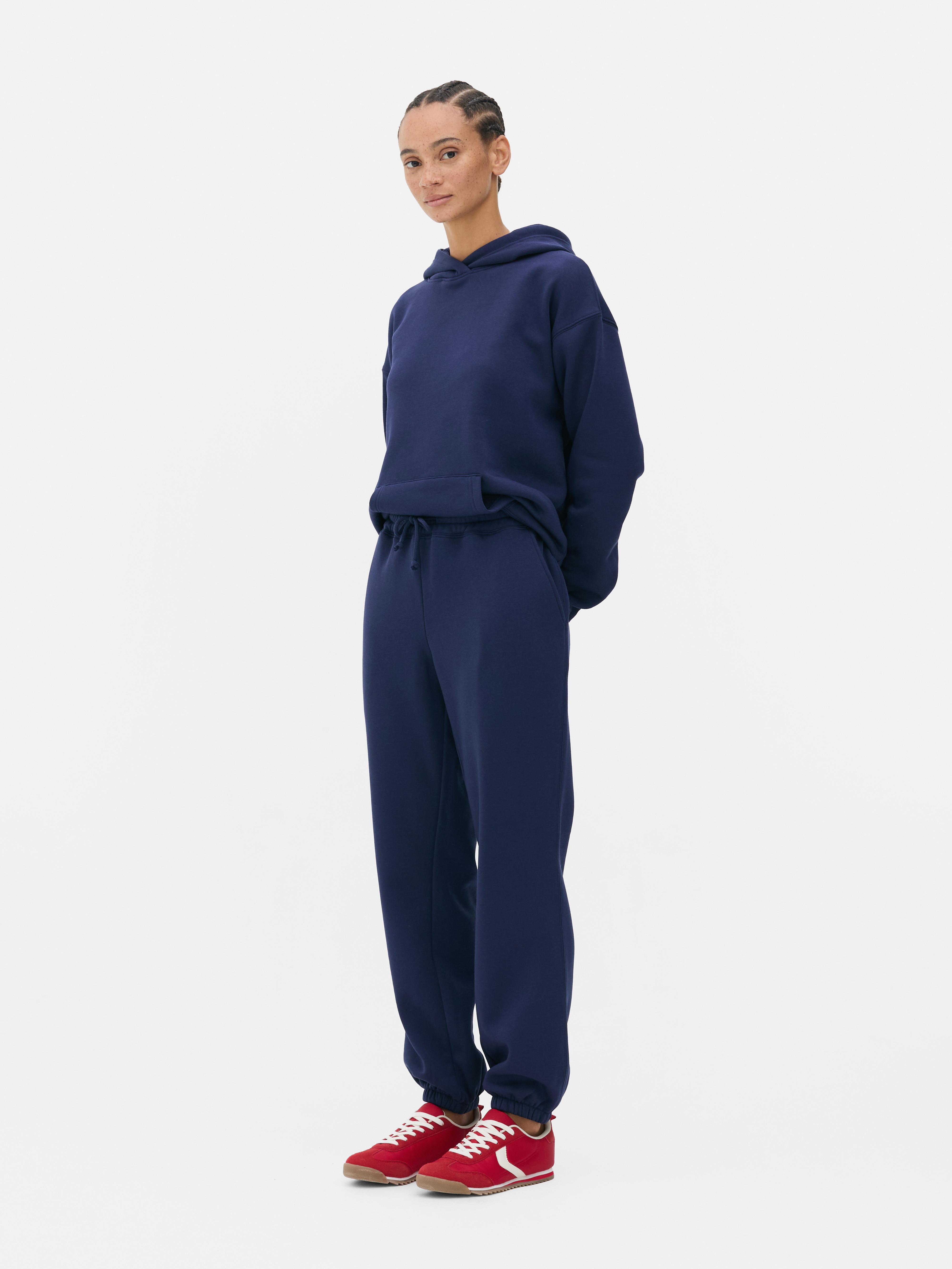Pantaloni casual simpli cu manșete