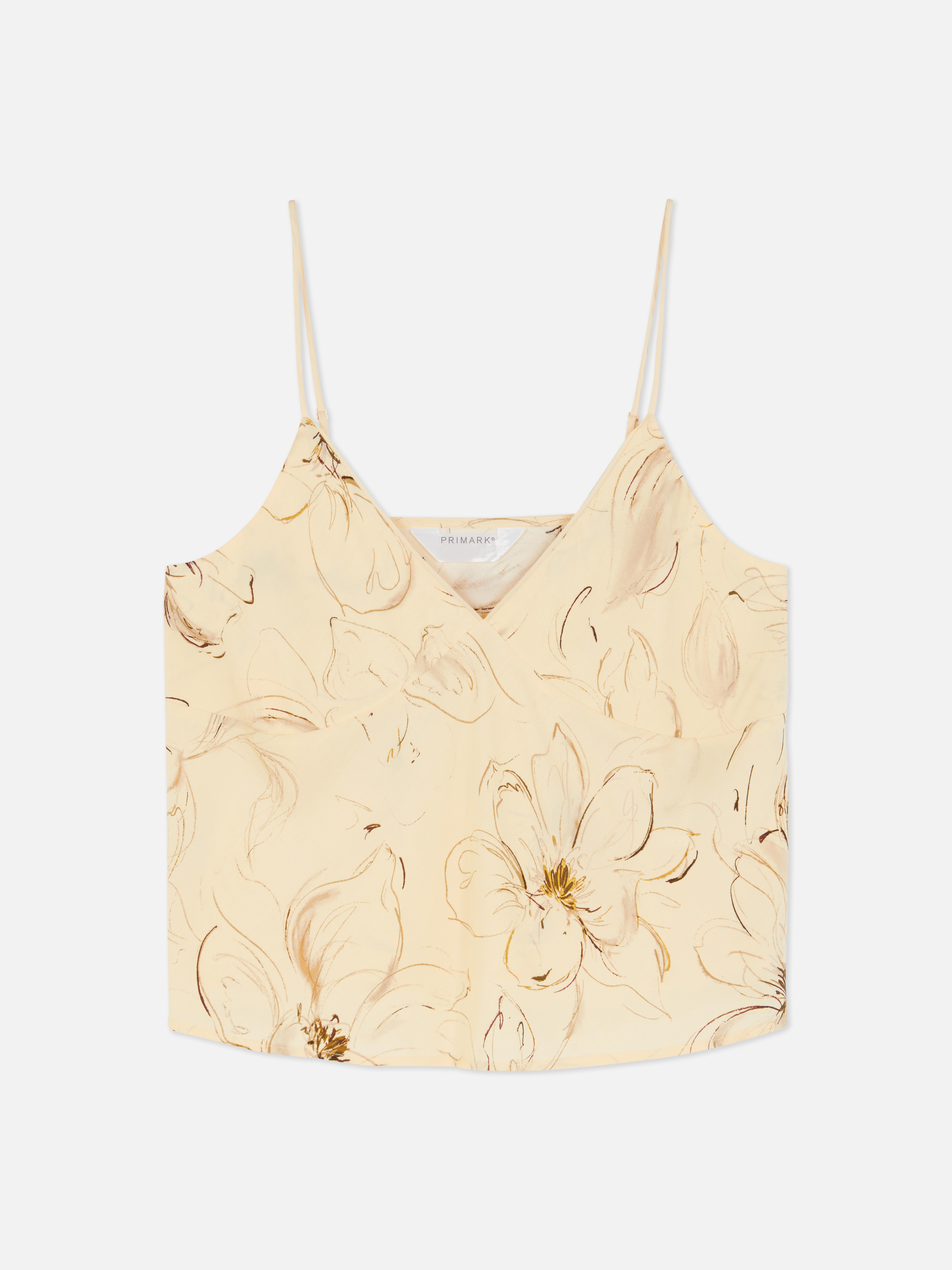 Pyjamahemdje met bloemenprint