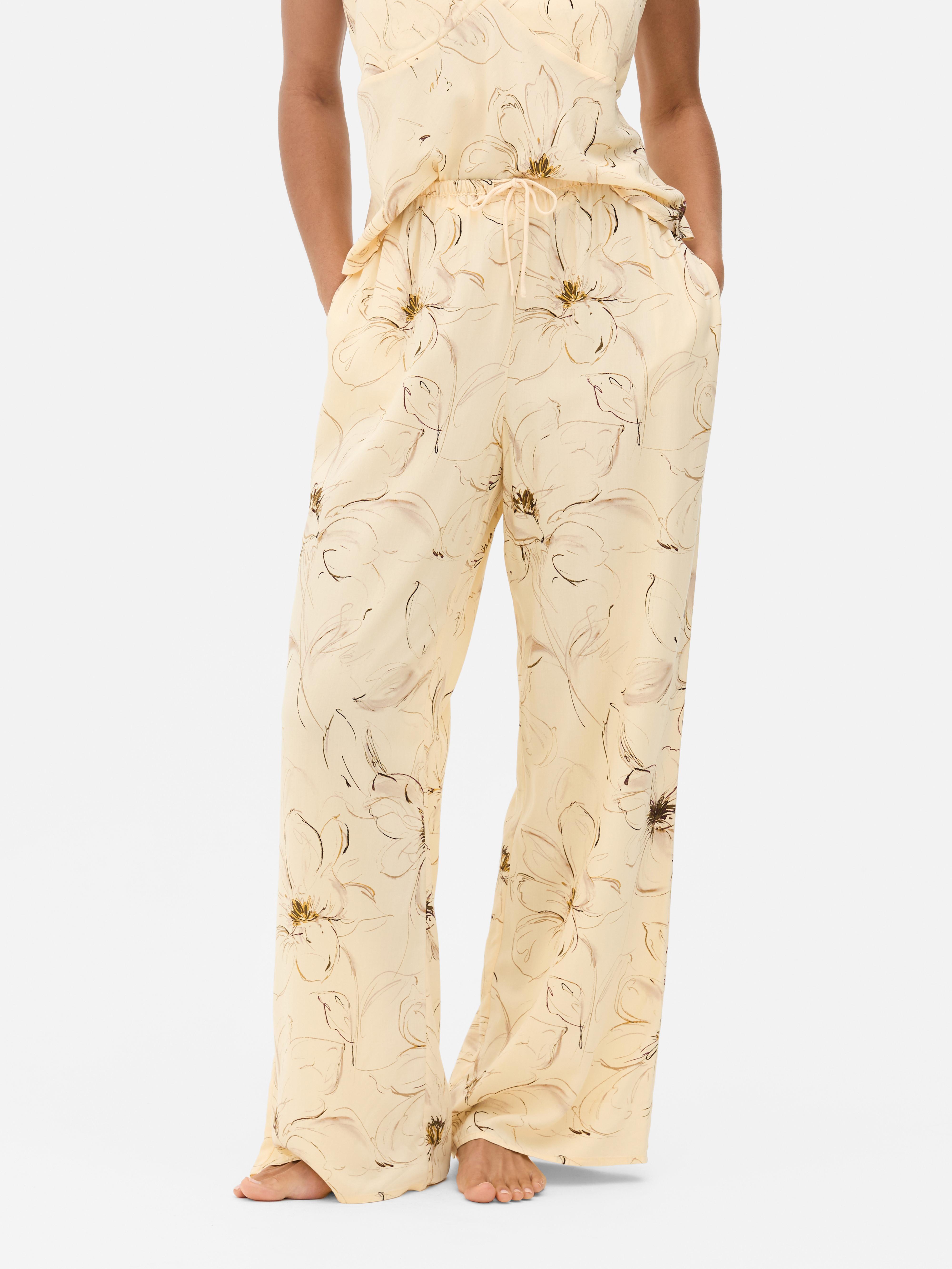 Floral Wide Leg Pyjama Bottoms