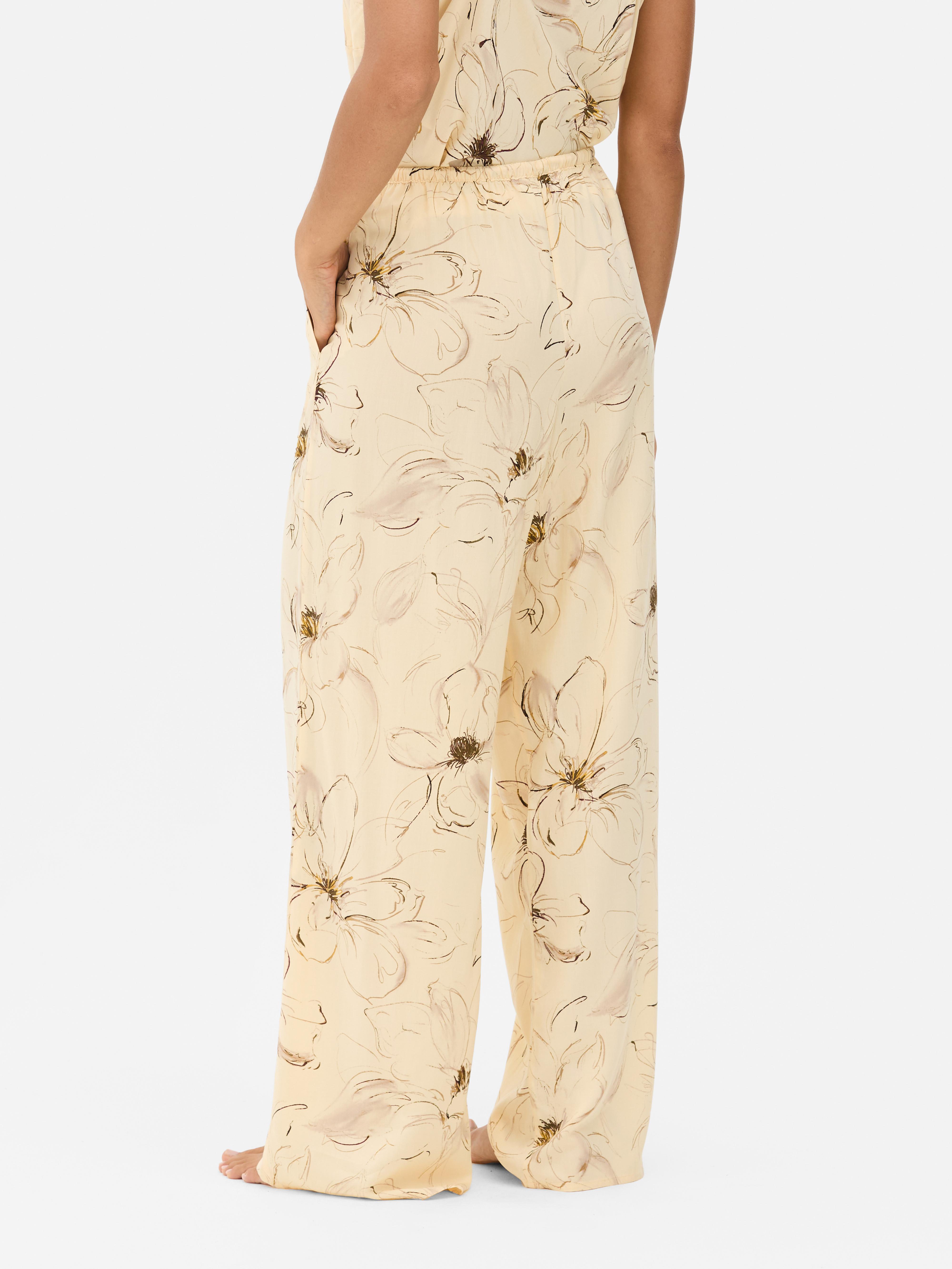 Floral Wide Leg Pyjama Bottoms