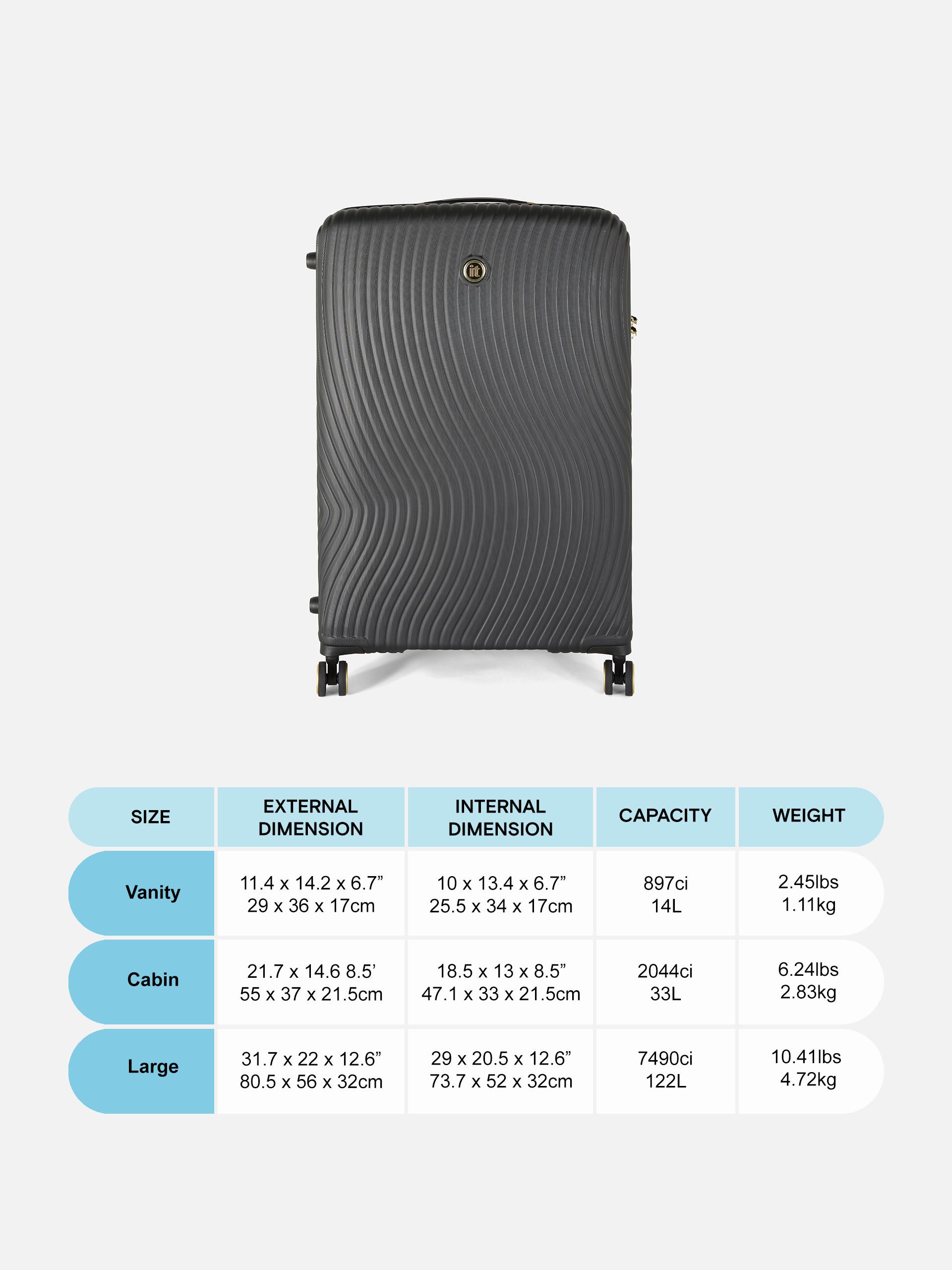 it Luggage Hard Shell Wave Suitcase