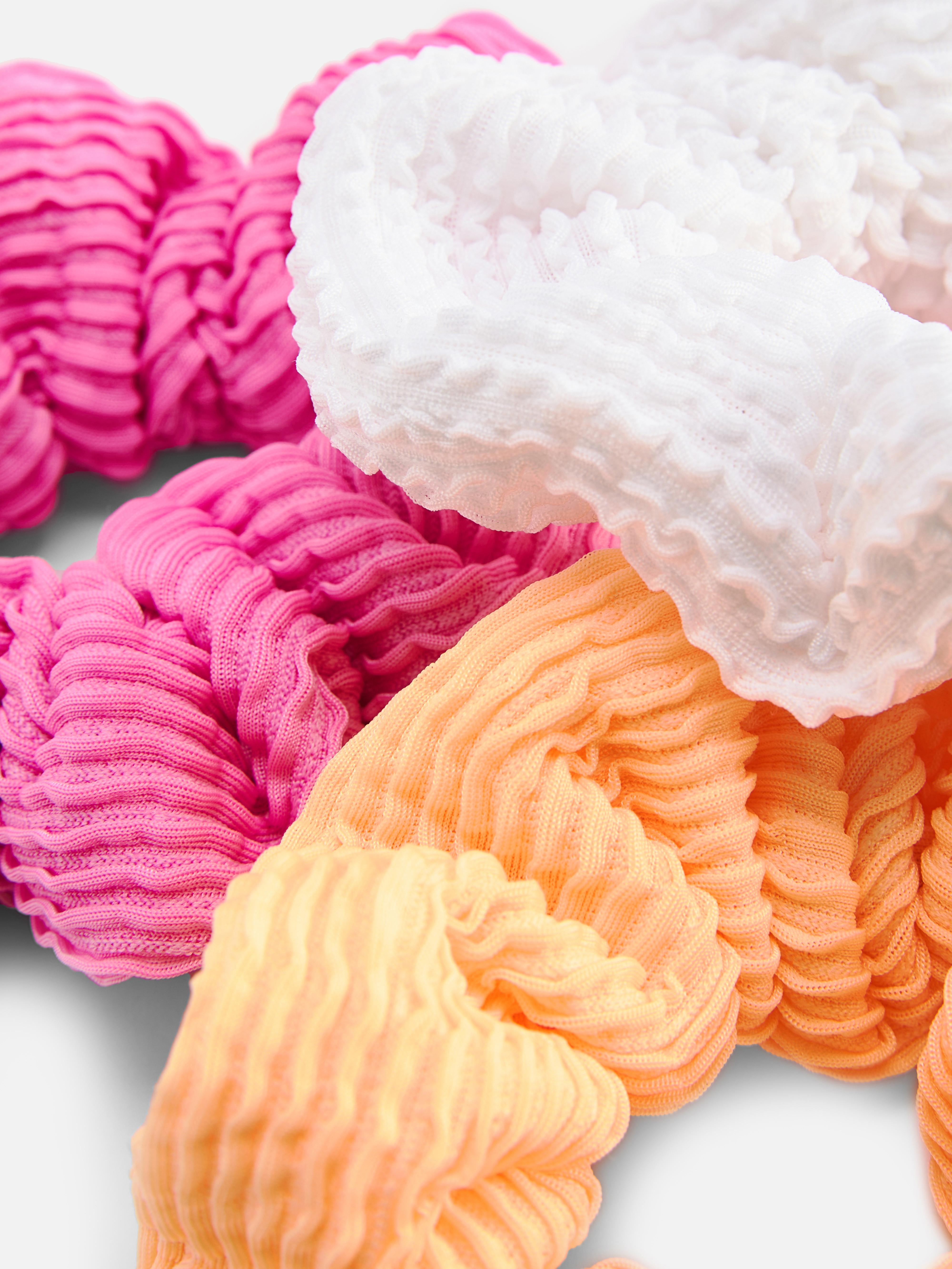 Gerimpelde scrunchies, set van 3
