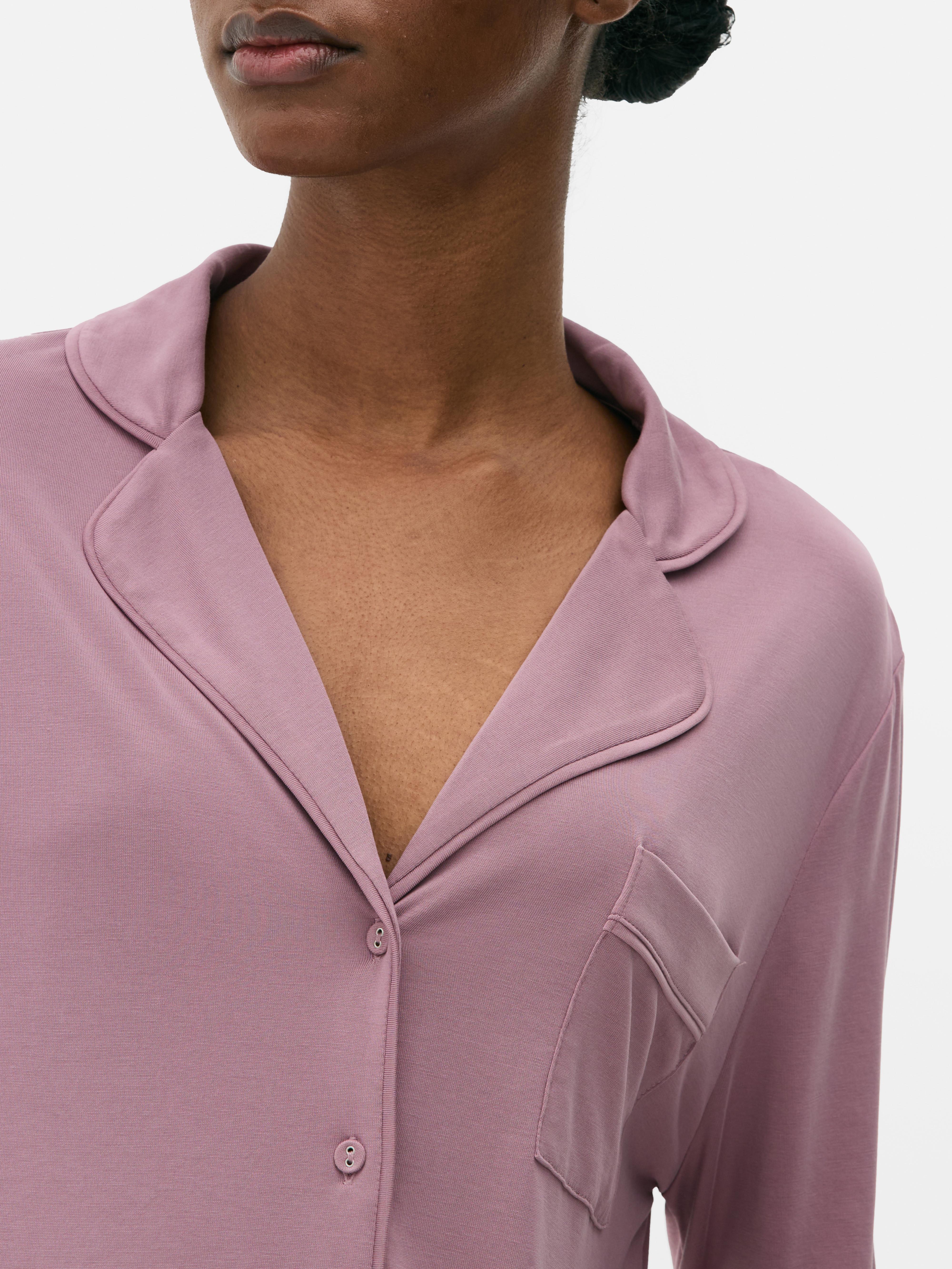 Camicia da notte con colletto