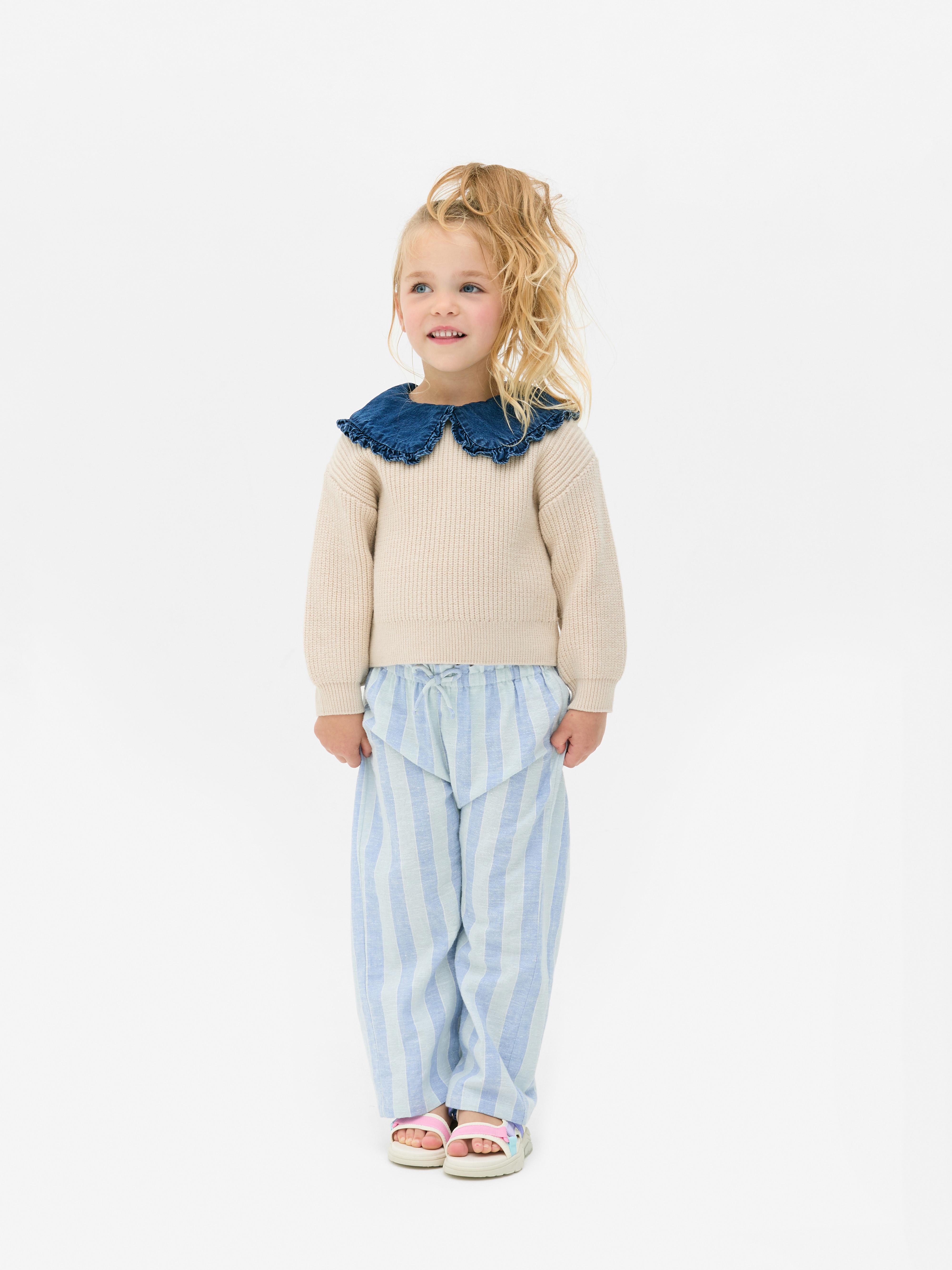 1.5-8yrs | Denim Collar Jumper