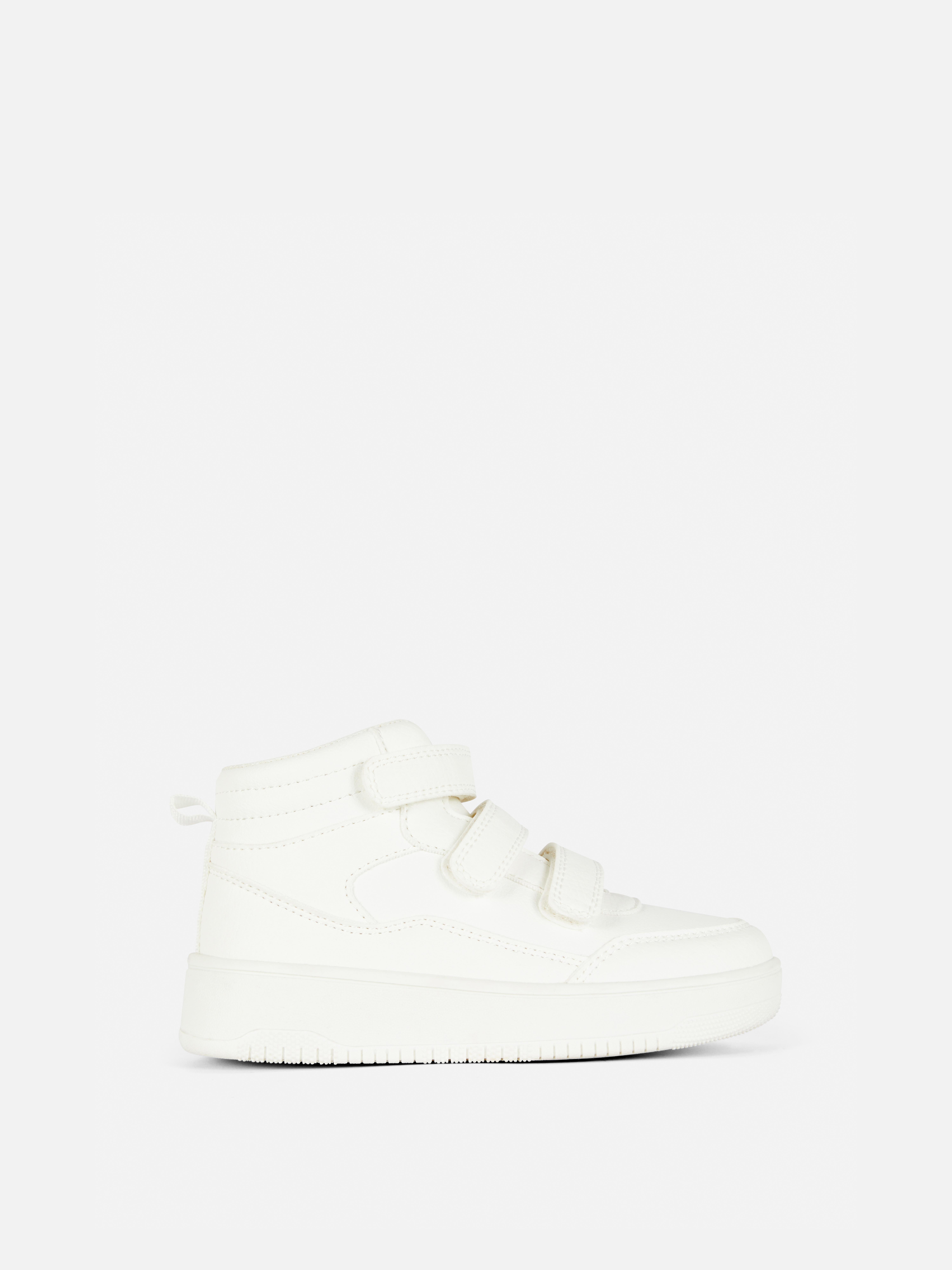 Double Strap High-Top Trainers