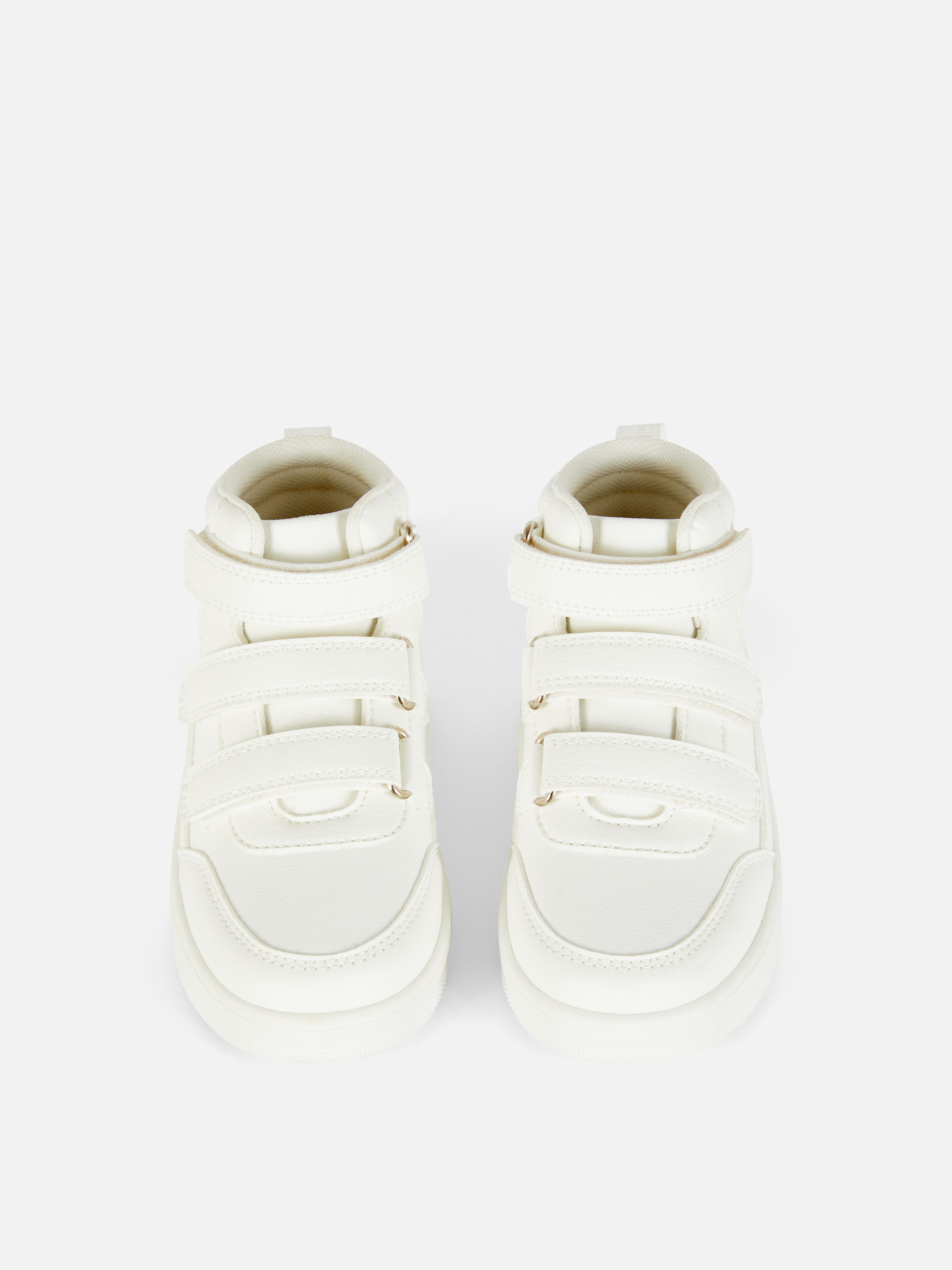 Double Strap High-Top Trainers