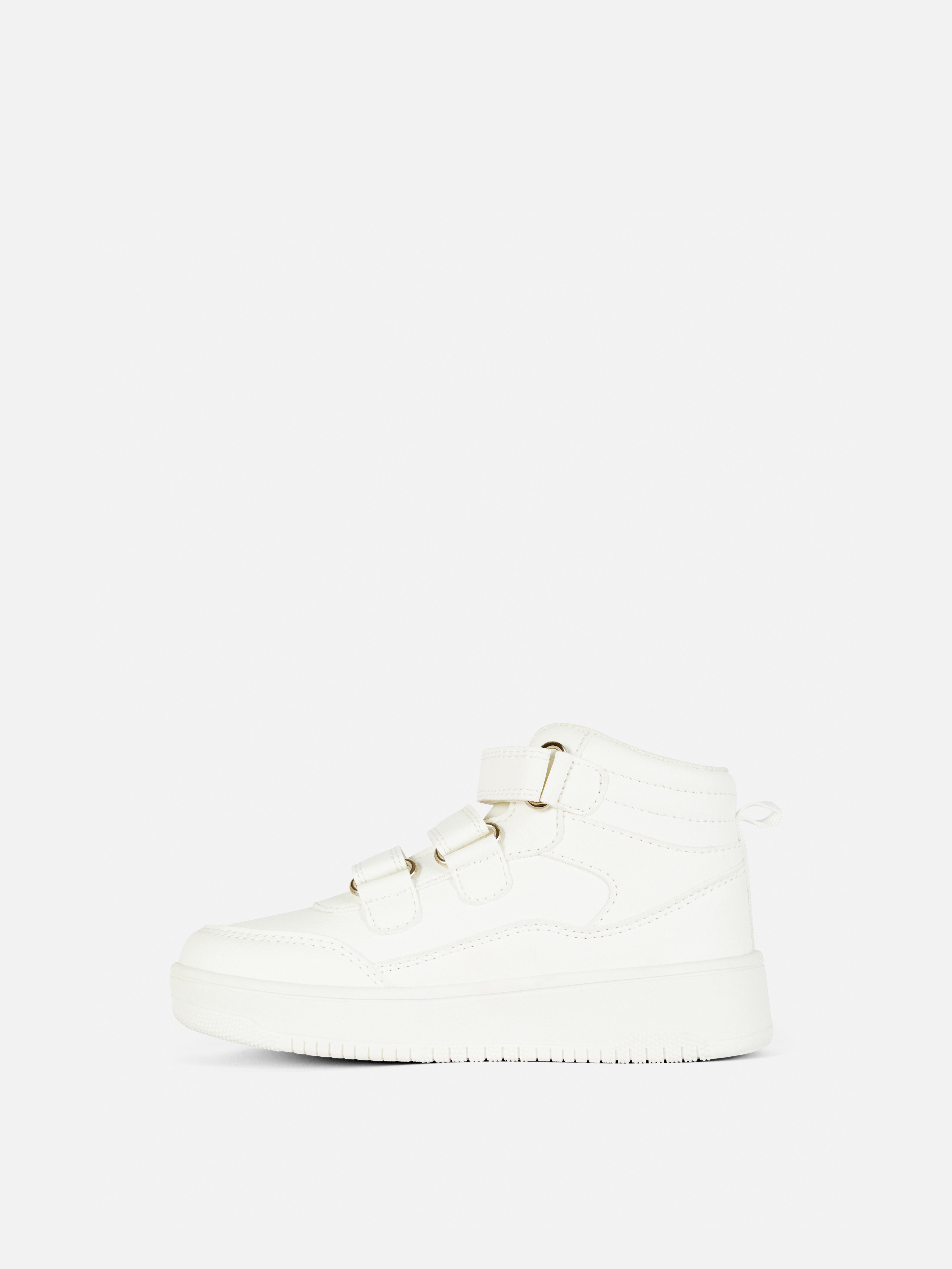 Double Strap High-Top Trainers
