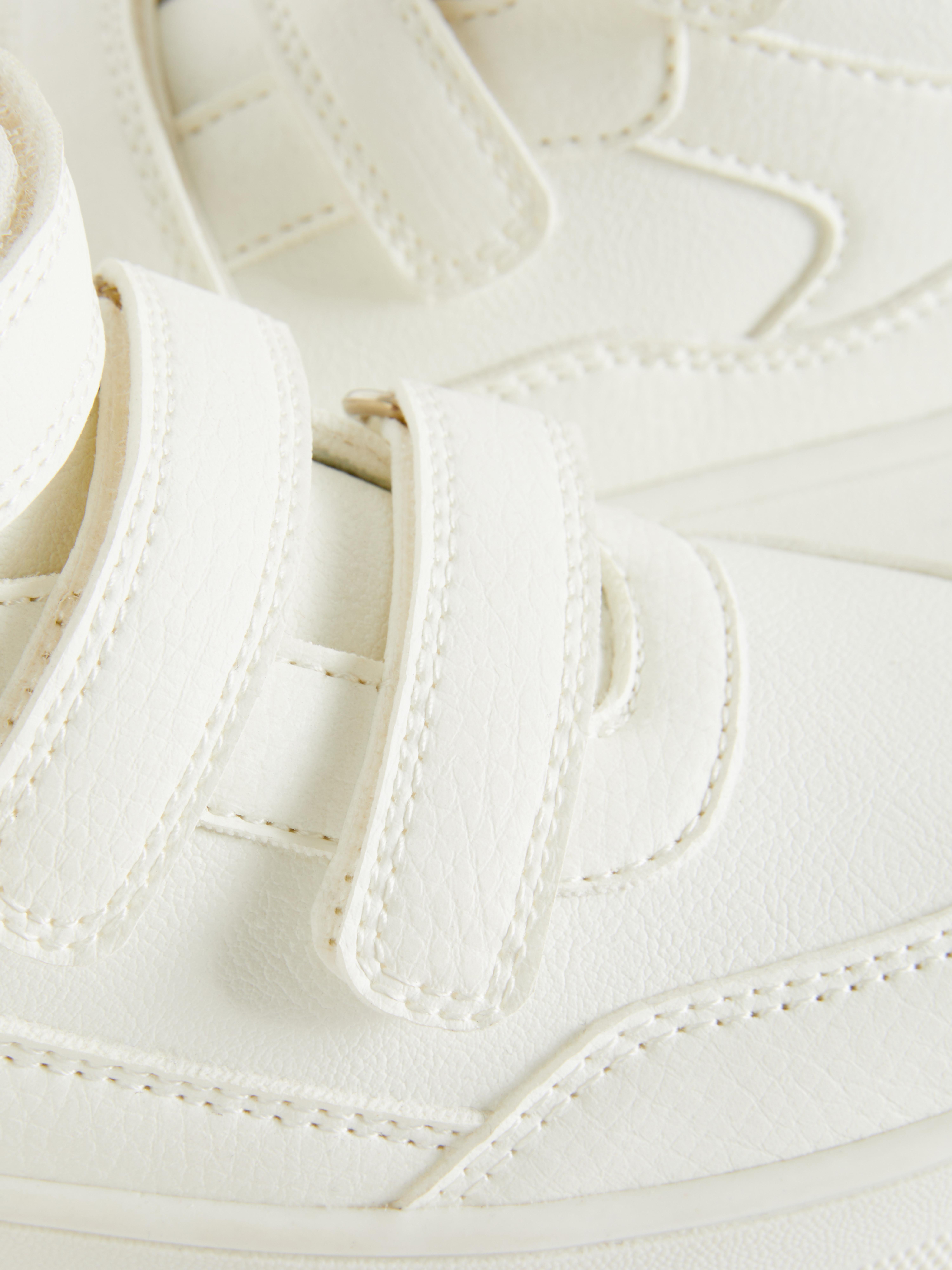 Double Strap High-Top Trainers