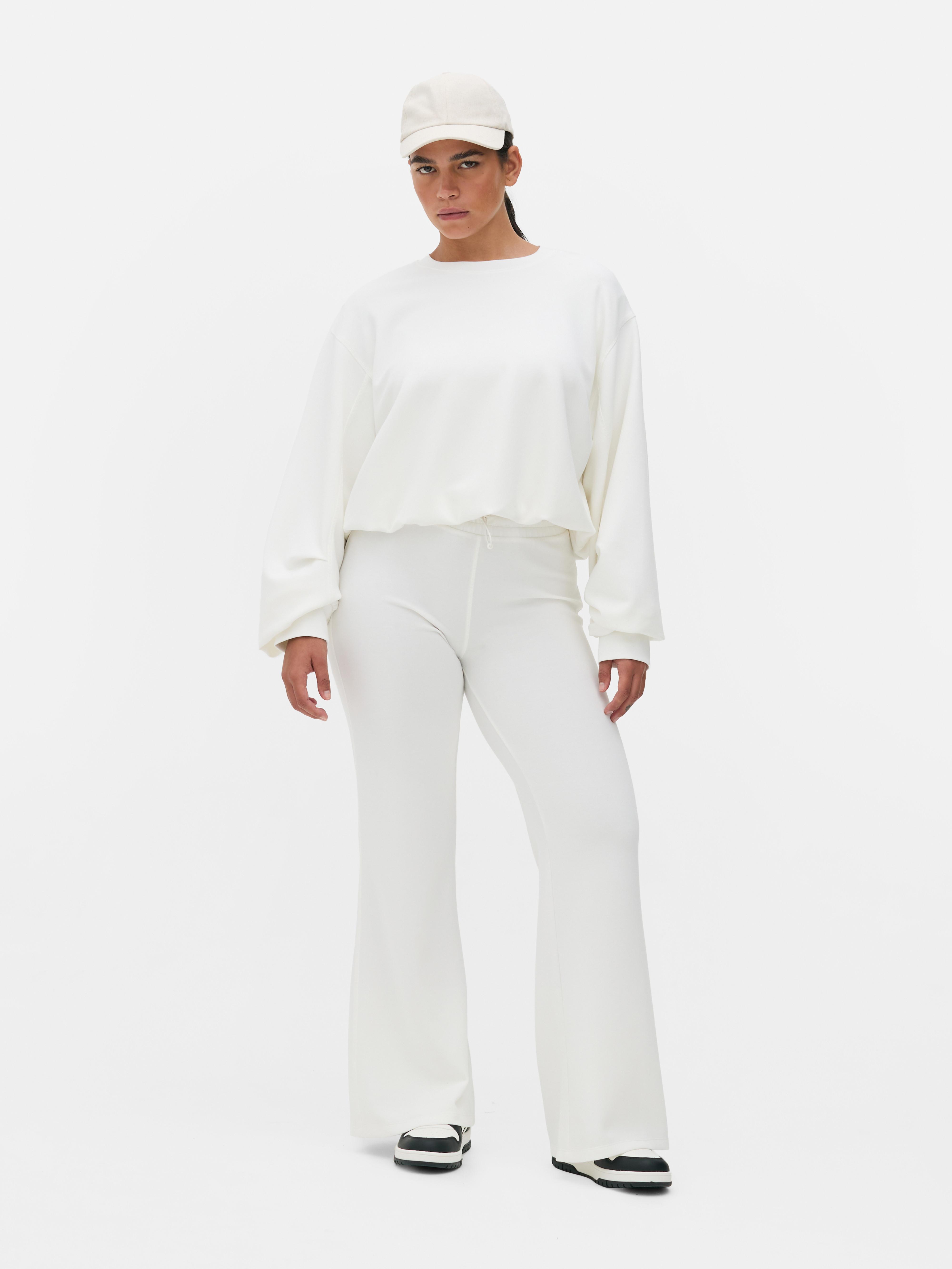 Pantalon évasé en modal