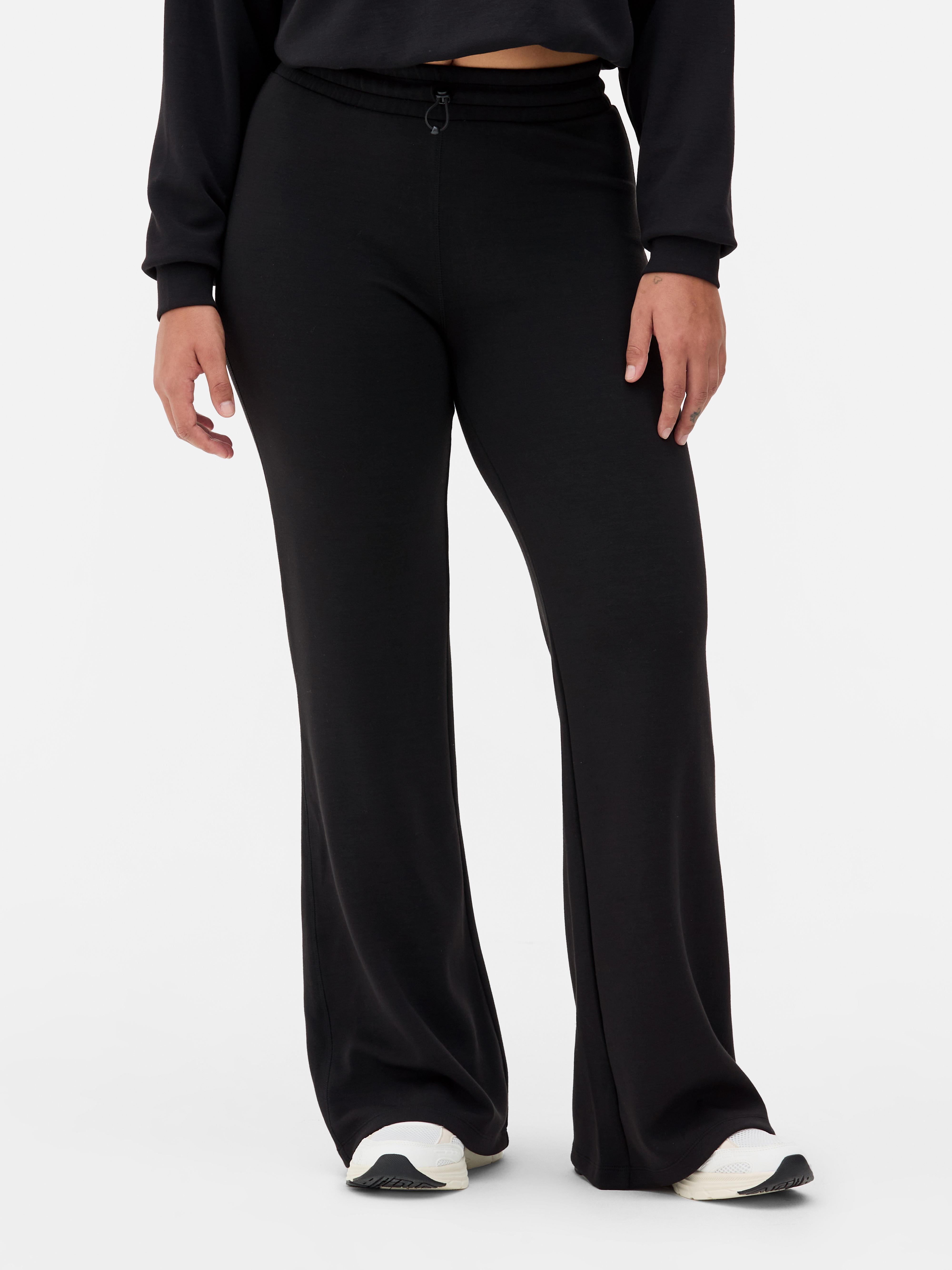 Pantalones de modal acampanados