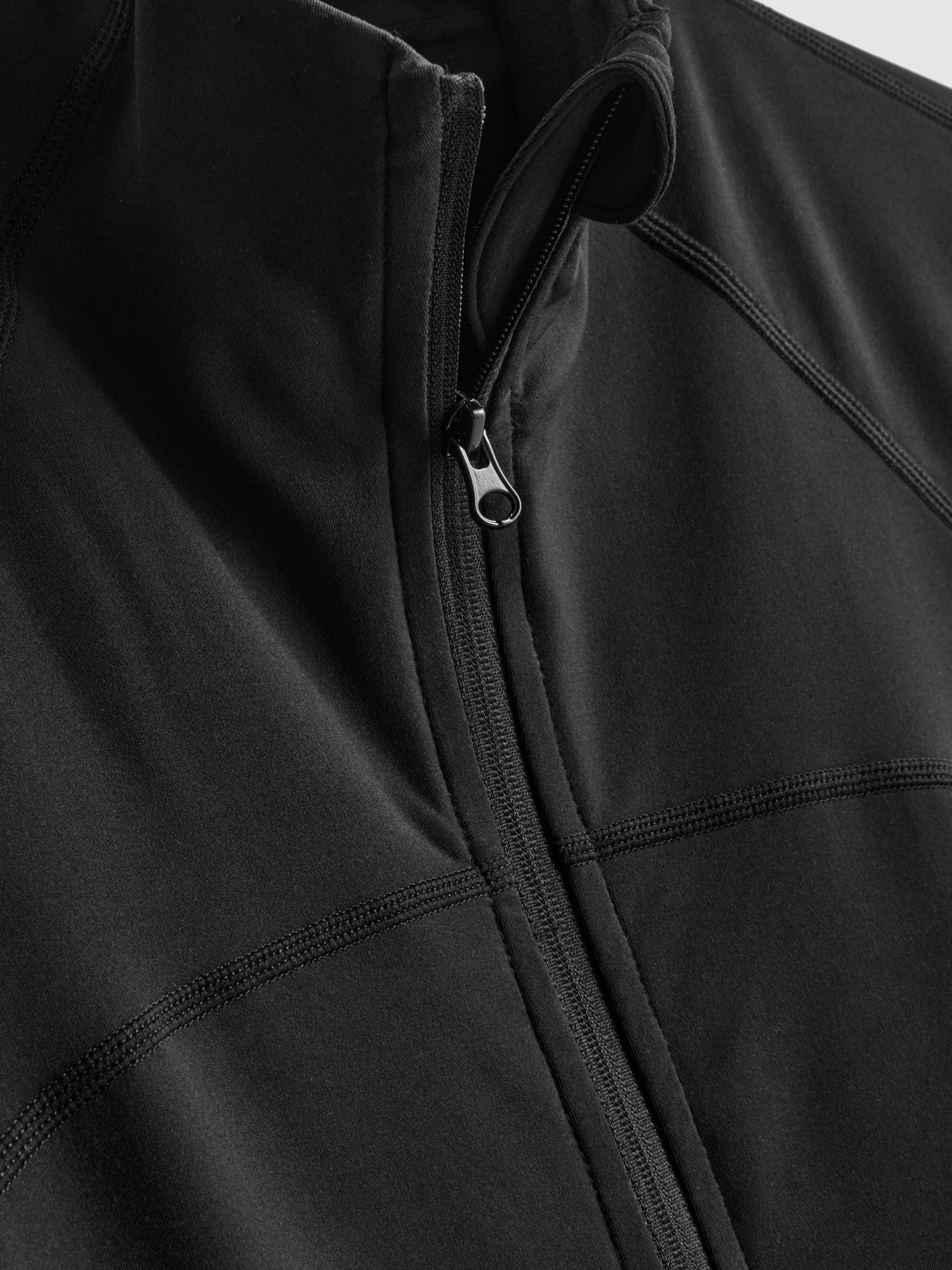 Women's Black Buttery Soft Zip Through Performance Jacket