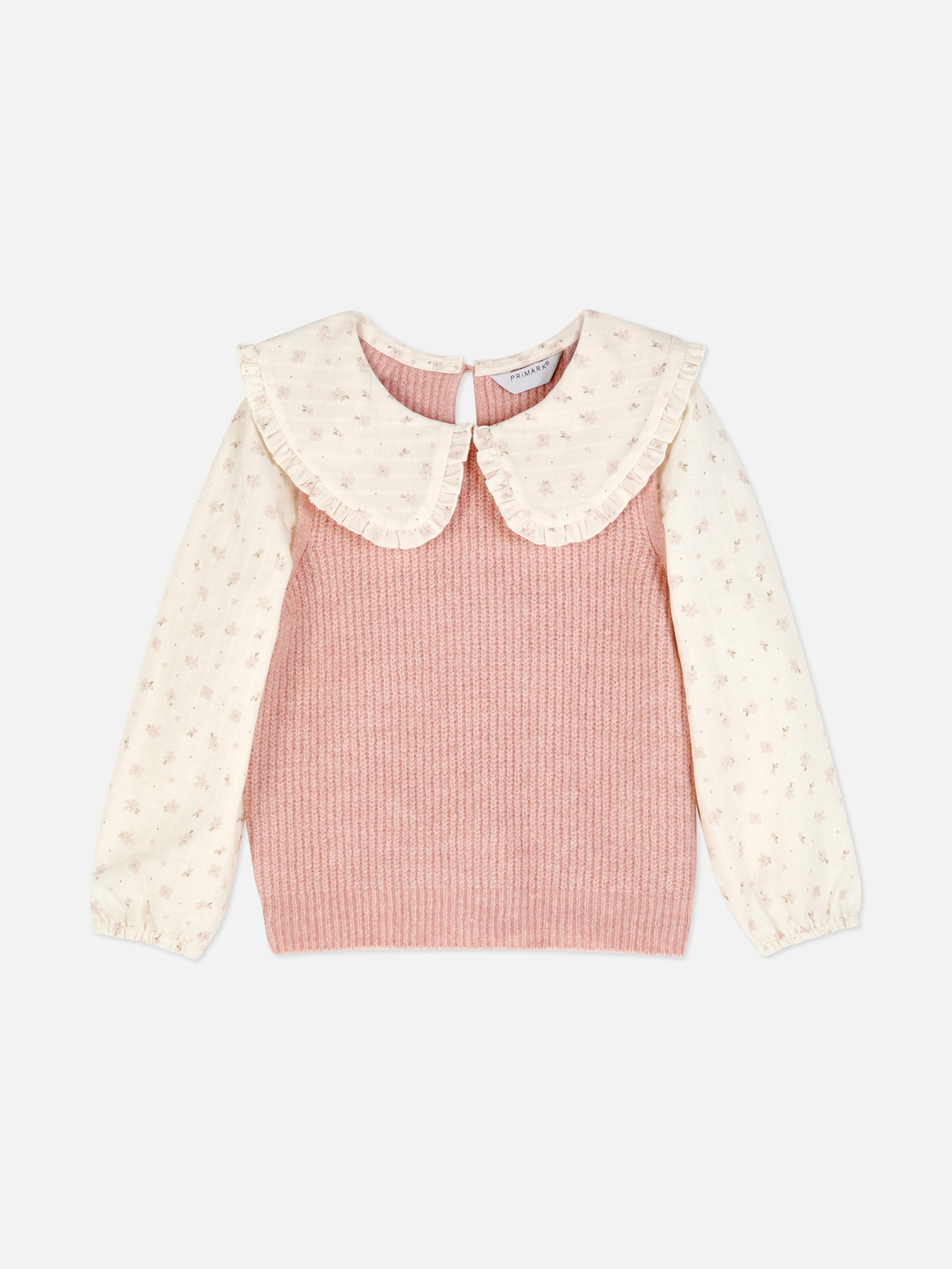 2-in-1-Hemd und -Pullover