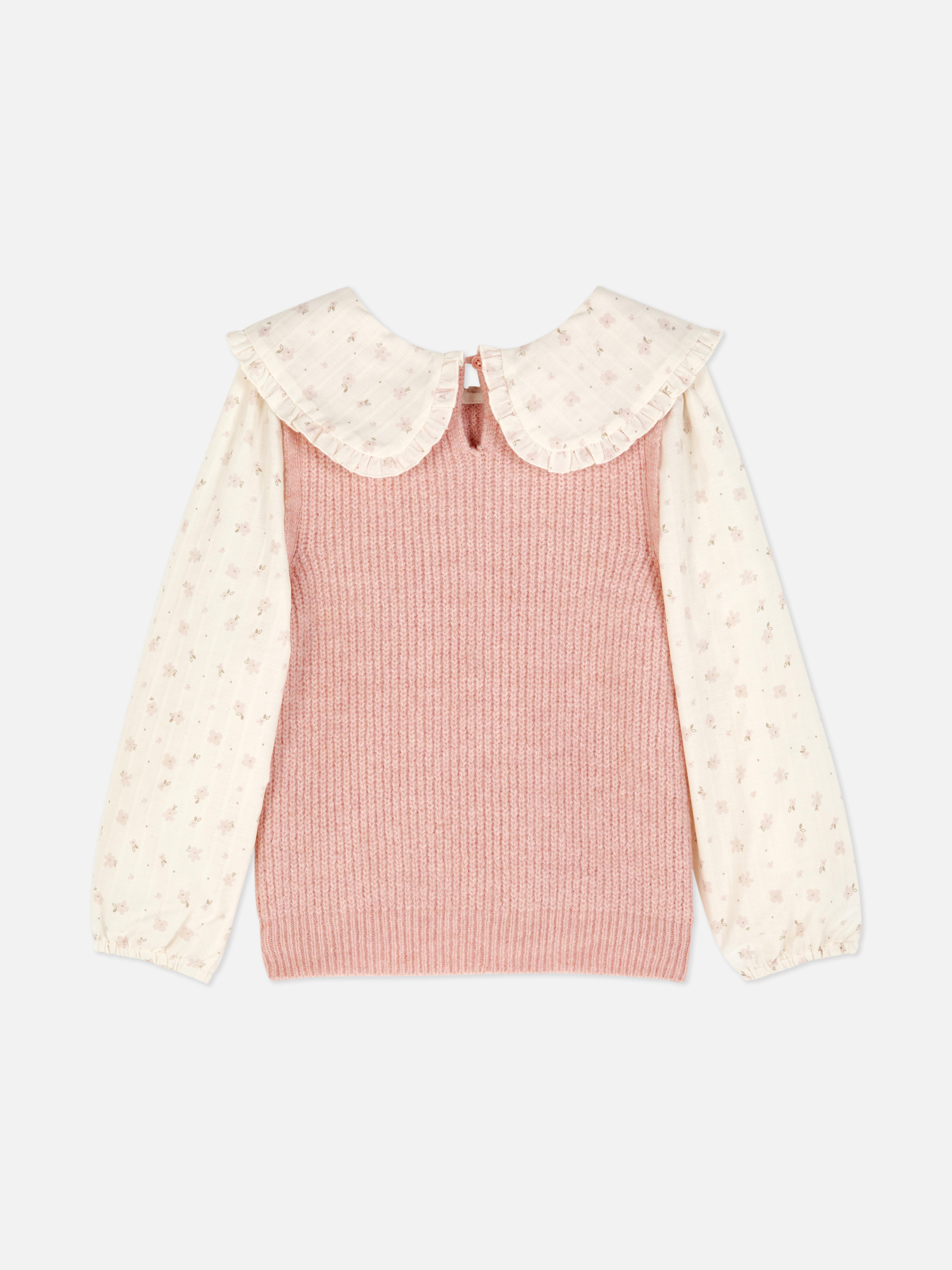 2-in-1-Hemd und -Pullover