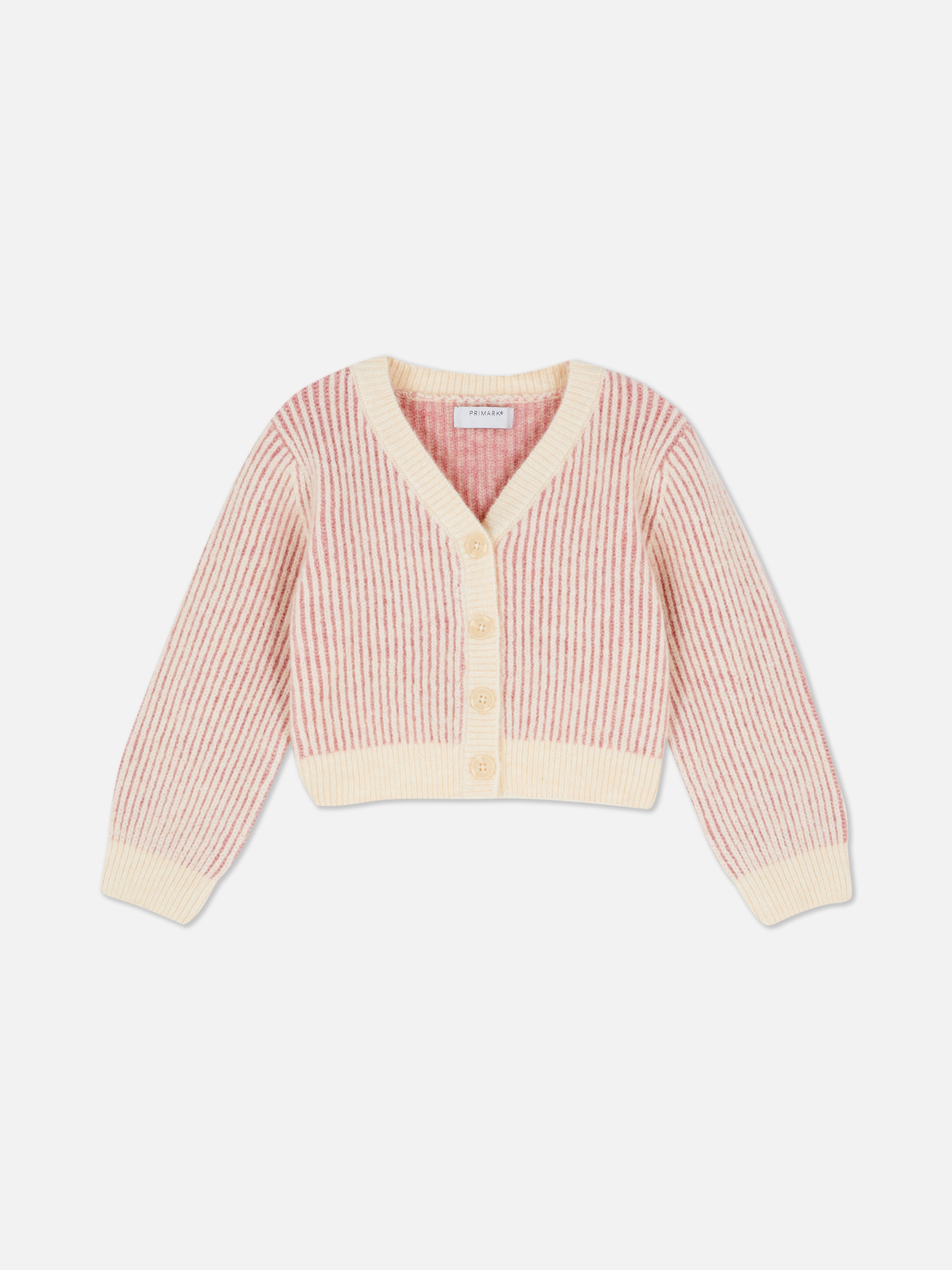1,5–8 Jahre | Gerippter Cardigan mit V-Ausschnitt