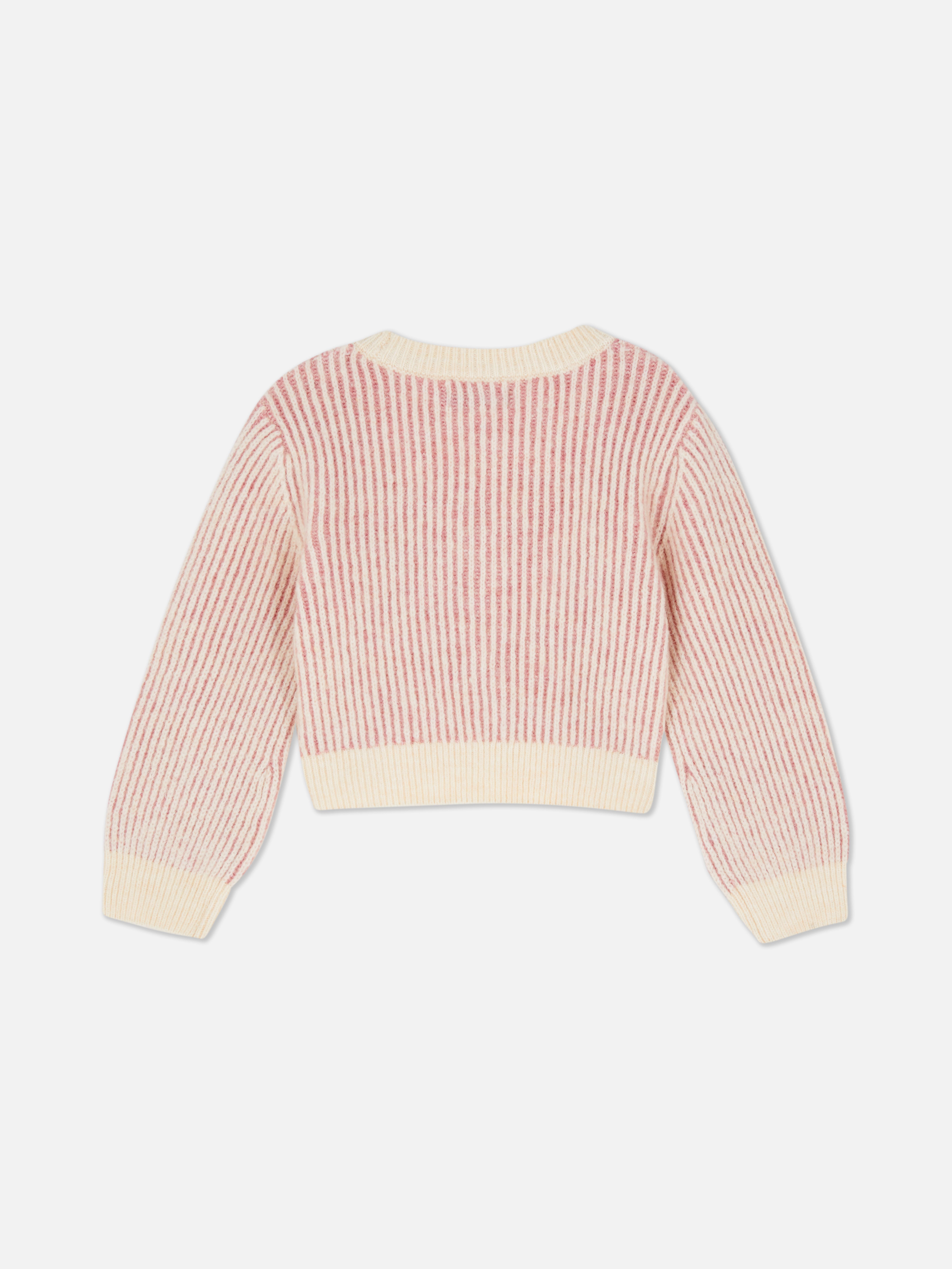 1,5–8 Jahre | Gerippter Cardigan mit V-Ausschnitt