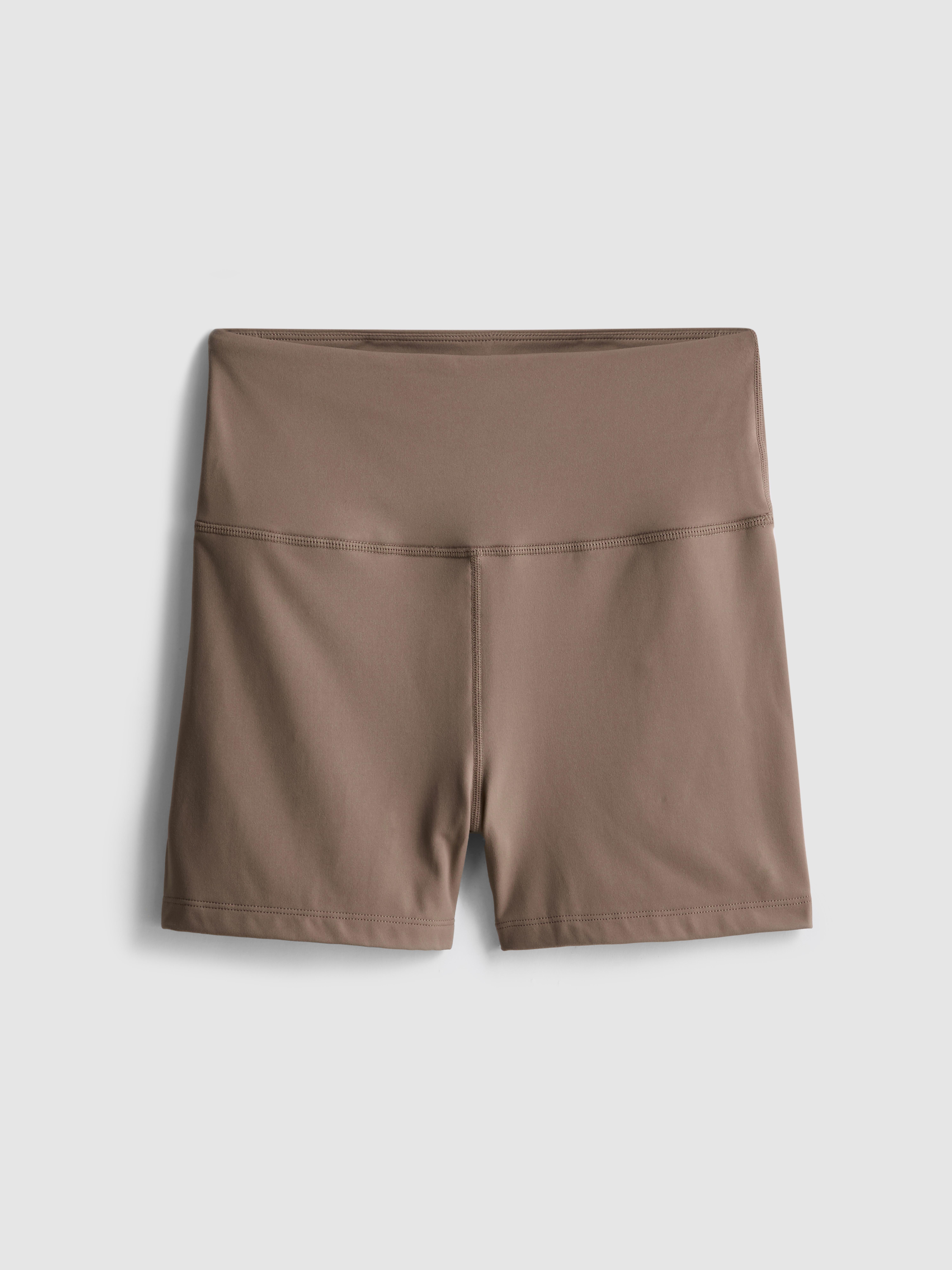 Women's Brown Buttery Soft Micro Workout Shorts