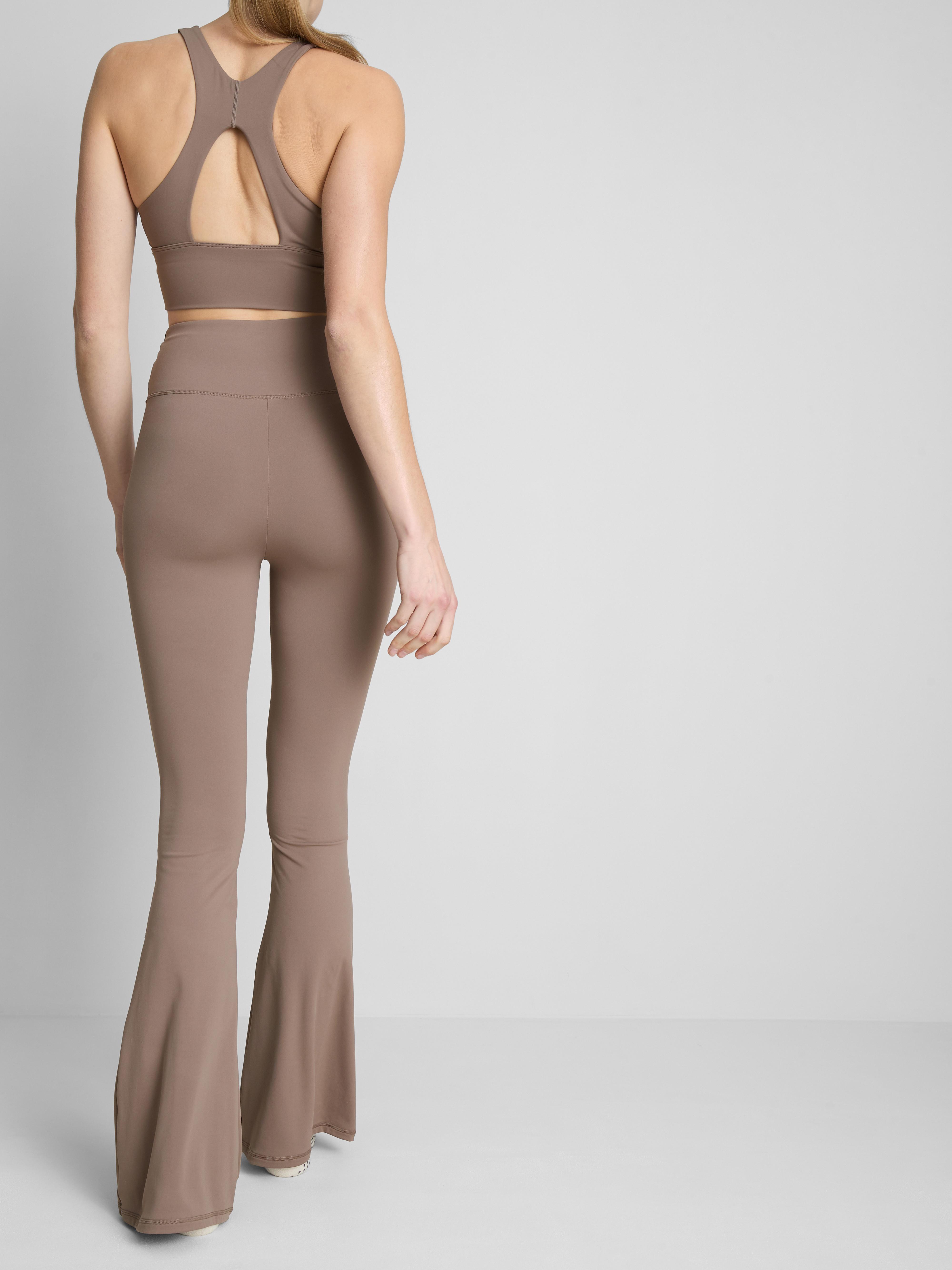 Women's Brown Buttery Soft Flared Leggings