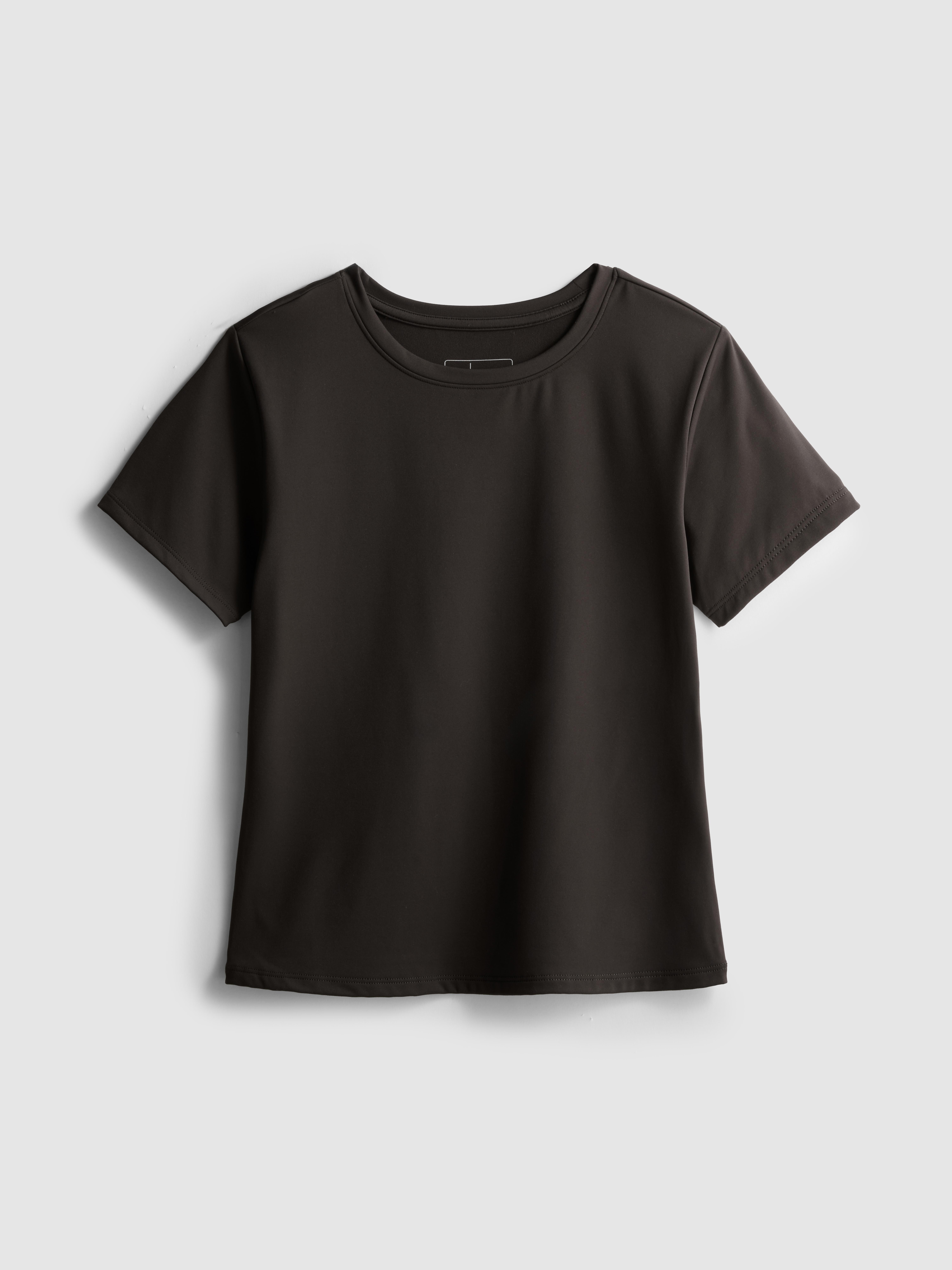 Boterzacht T-shirt met korte mouwen Chocoladebruin