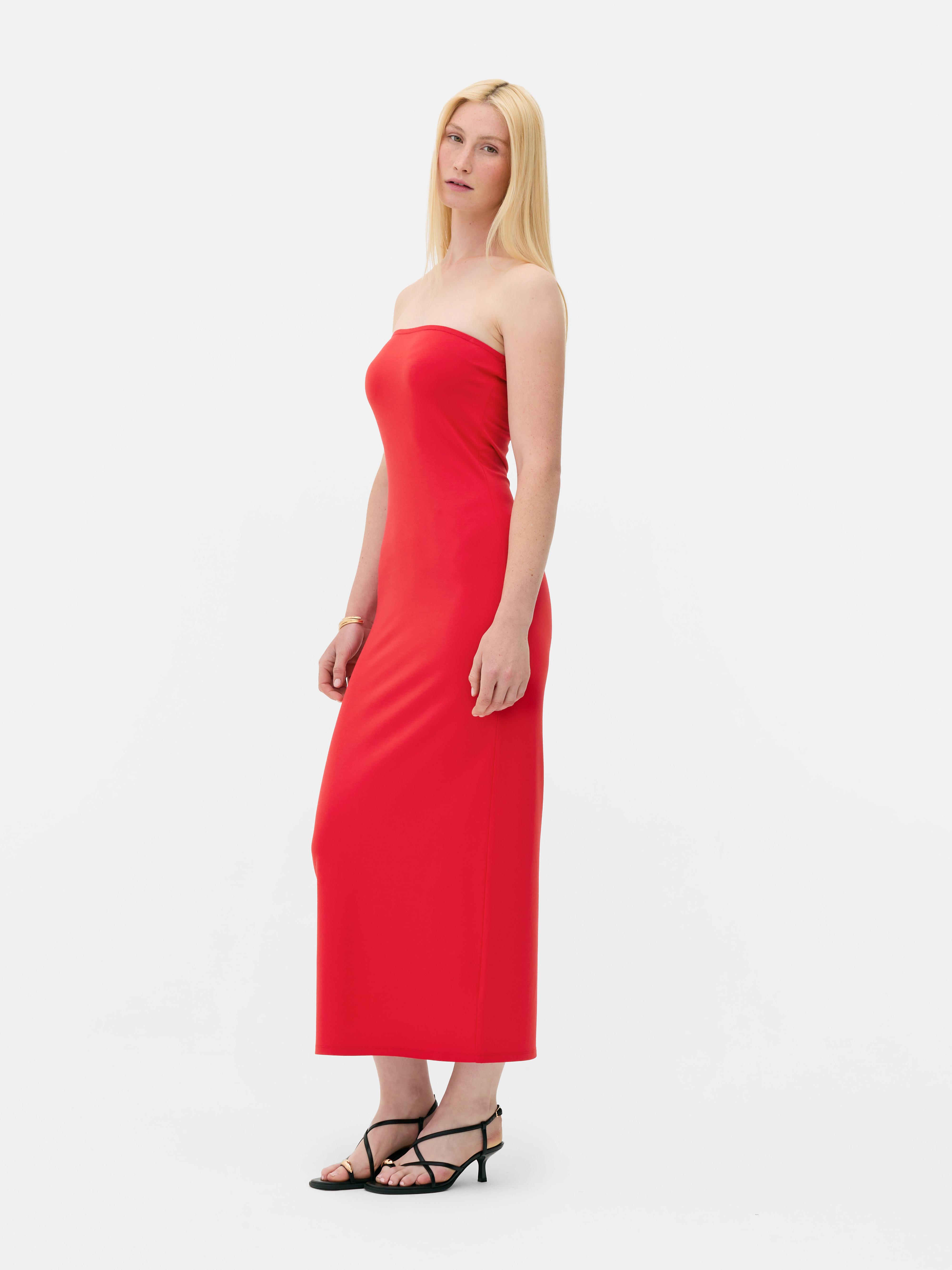 Figurbetontes Bandeau-Midikleid