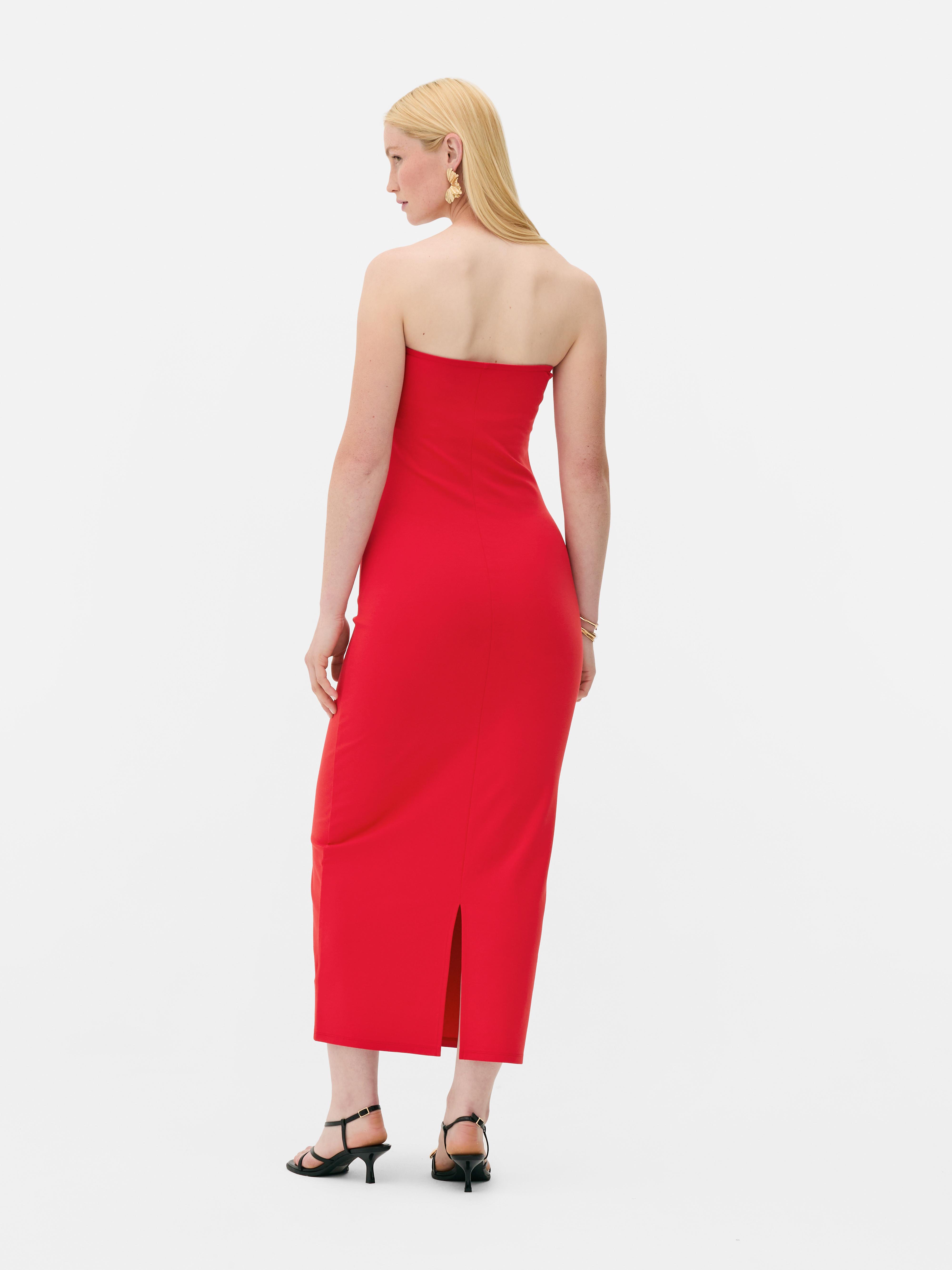 Figurbetontes Bandeau-Midikleid