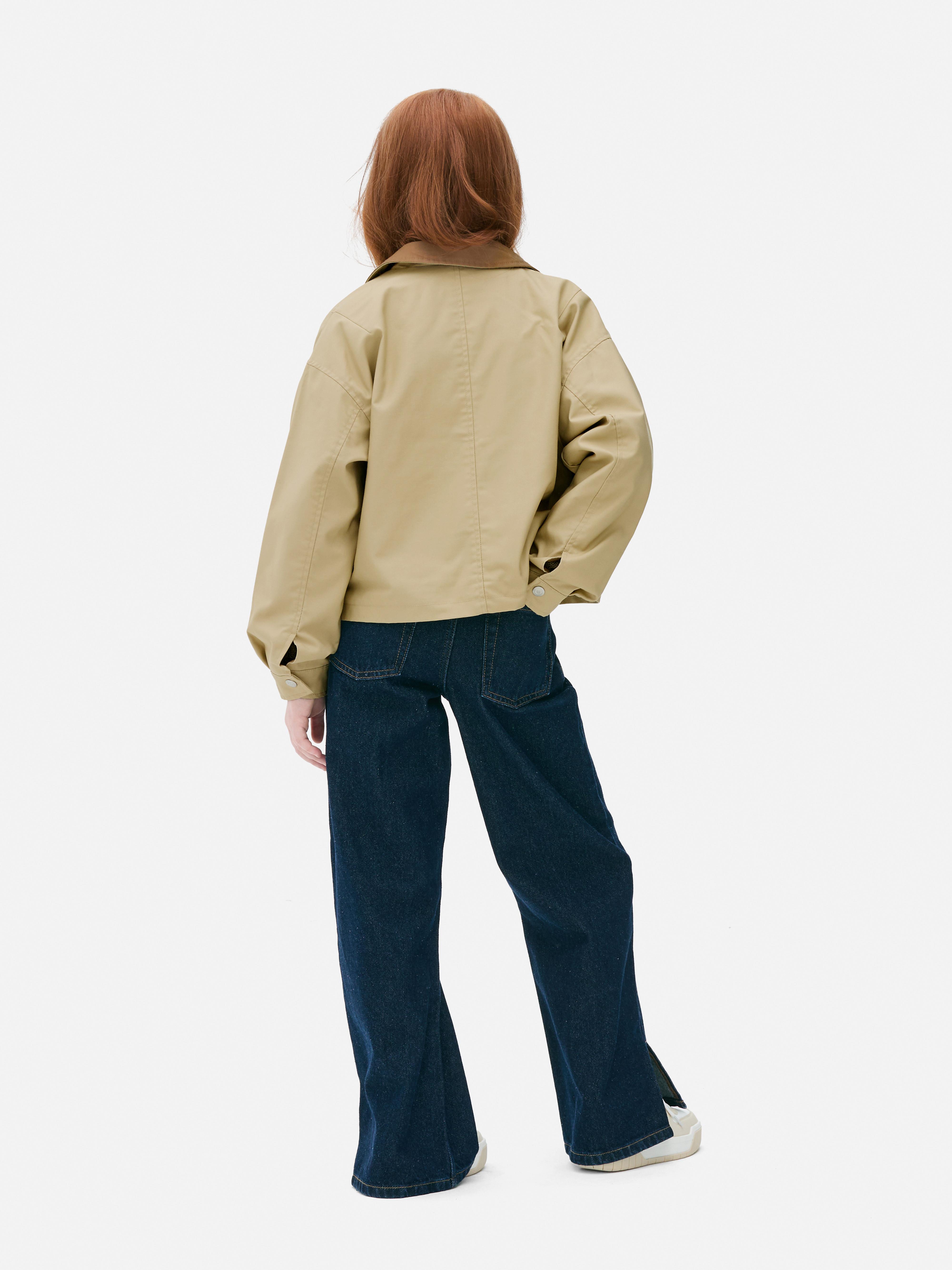 Contrast Collar Barn Jacket