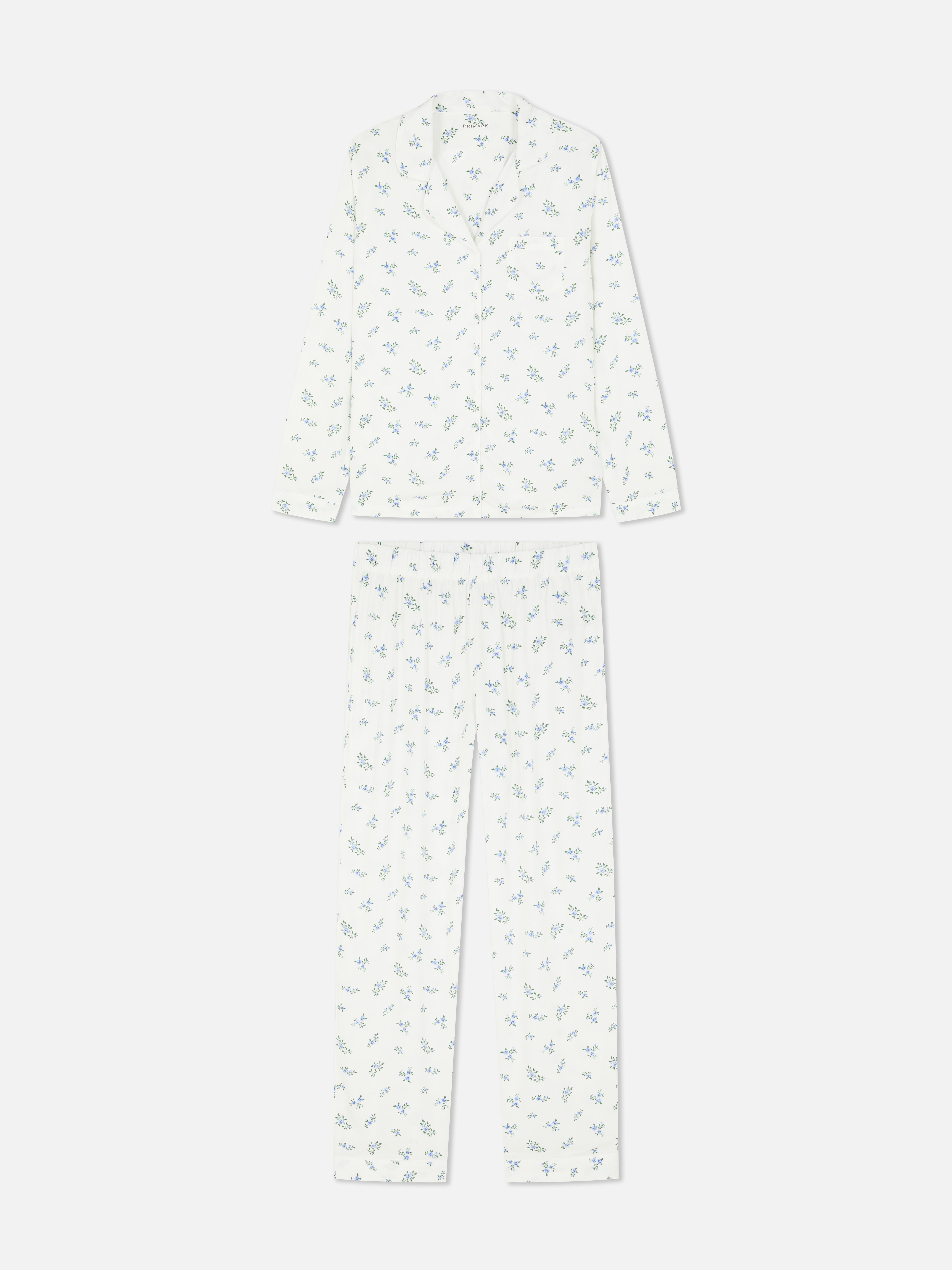 Twill Boyfriend Pajama Set