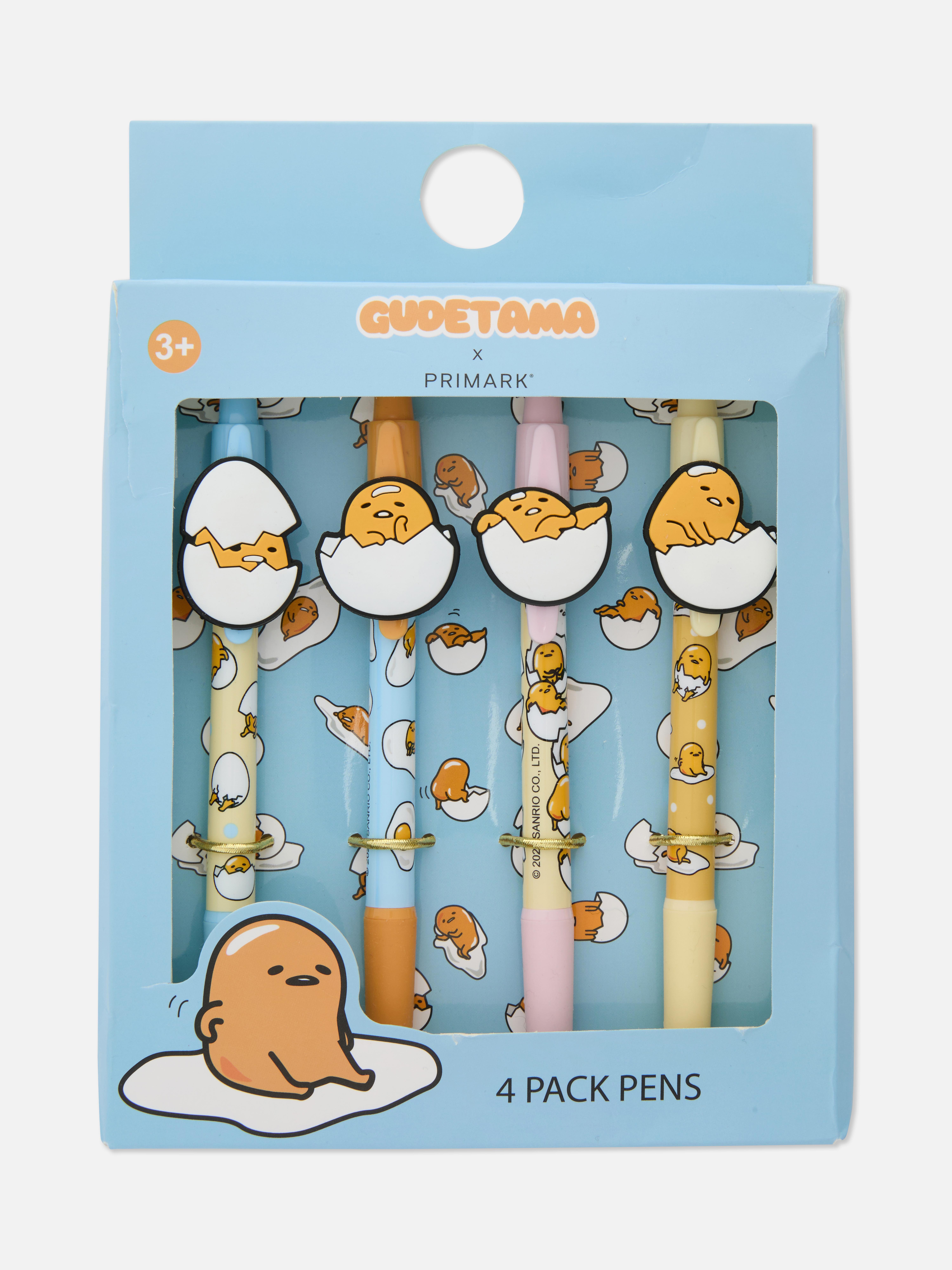 Lot de 4 stylos Gudetama