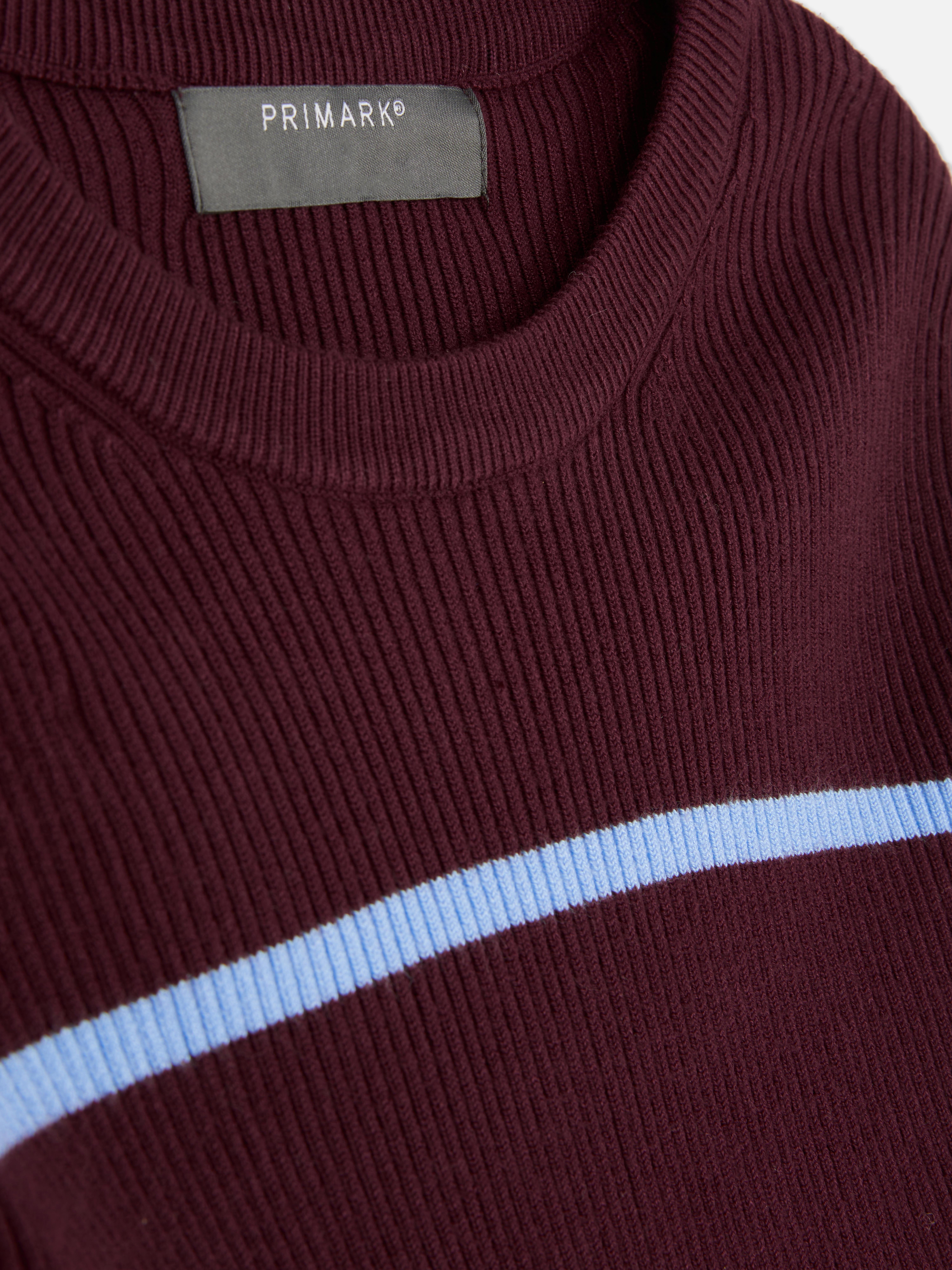 Ribbed Crew Neck Sweater