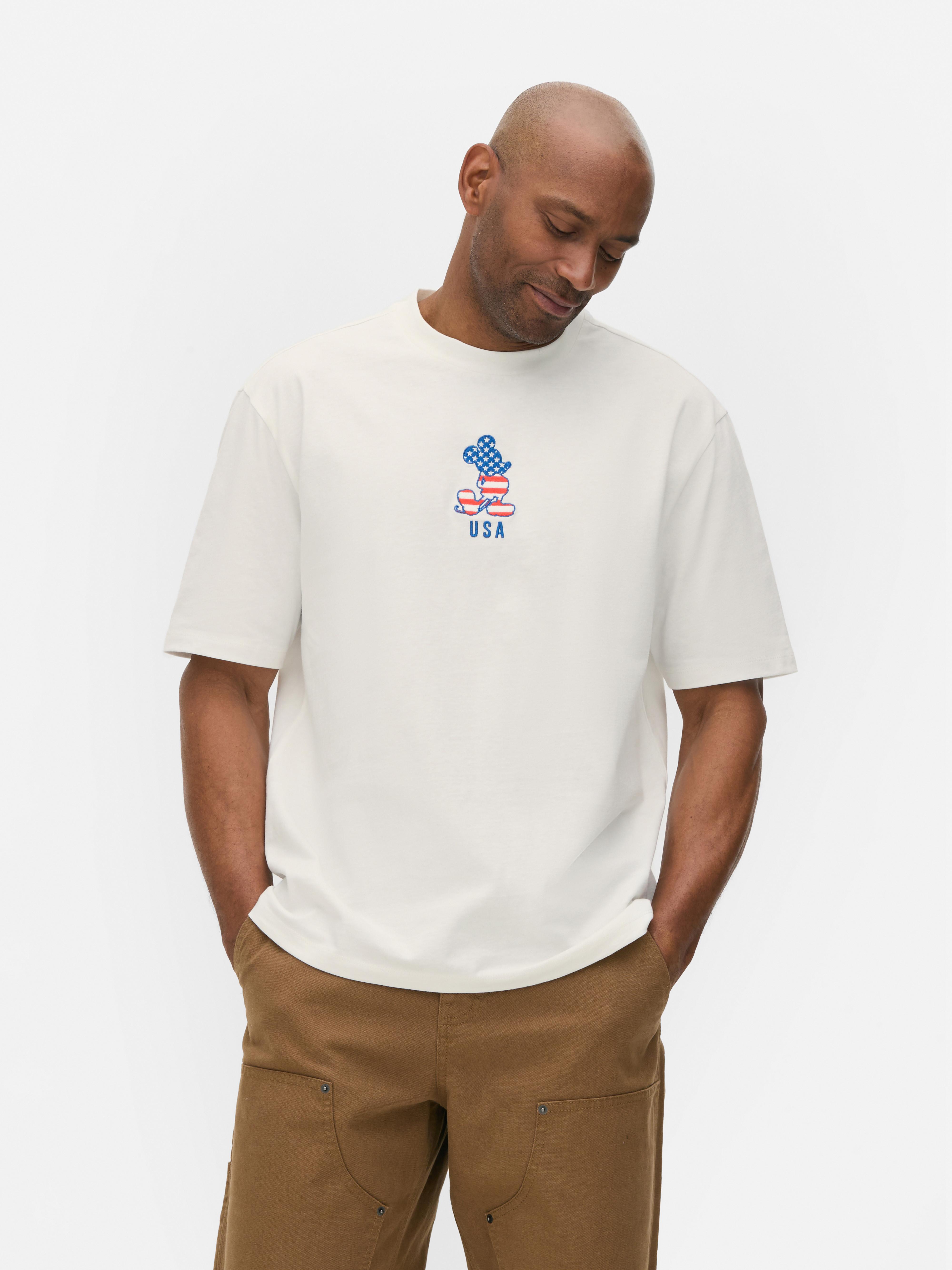 Disney’s Mickey Mouse USA Embroidered T-Shirt