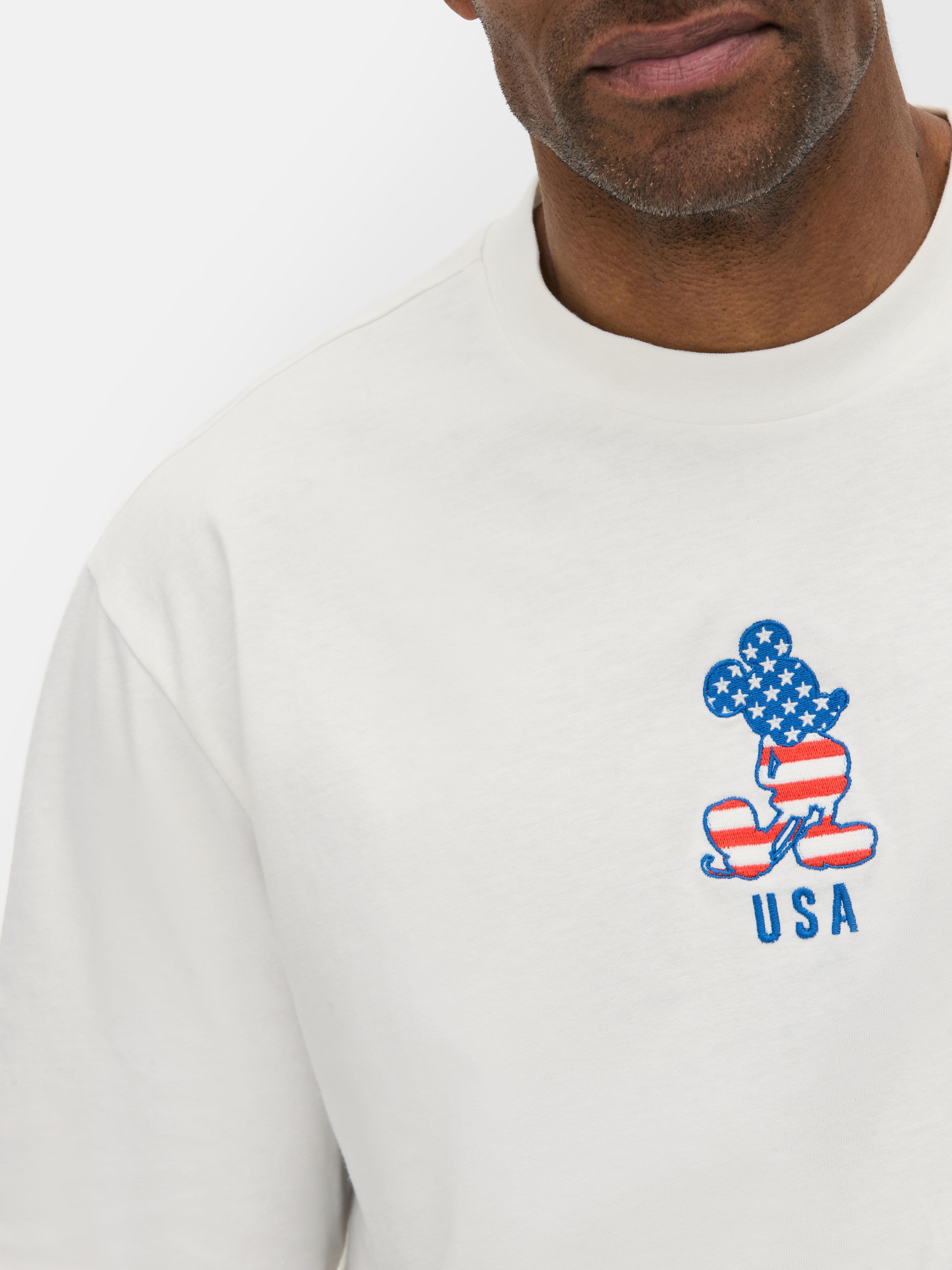 Disney’s Mickey Mouse USA Embroidered T-Shirt