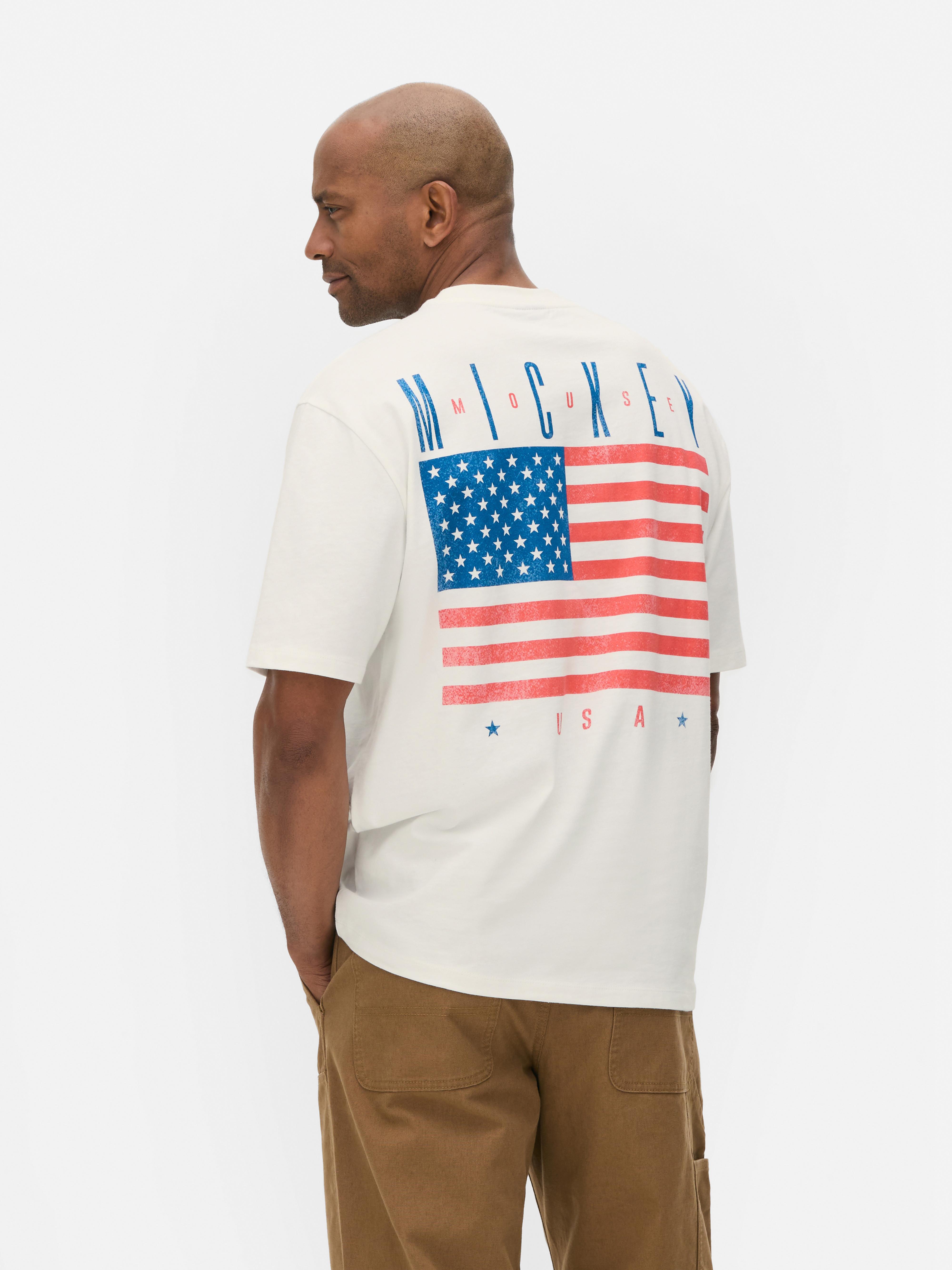 Disney’s Mickey Mouse USA Embroidered T-Shirt