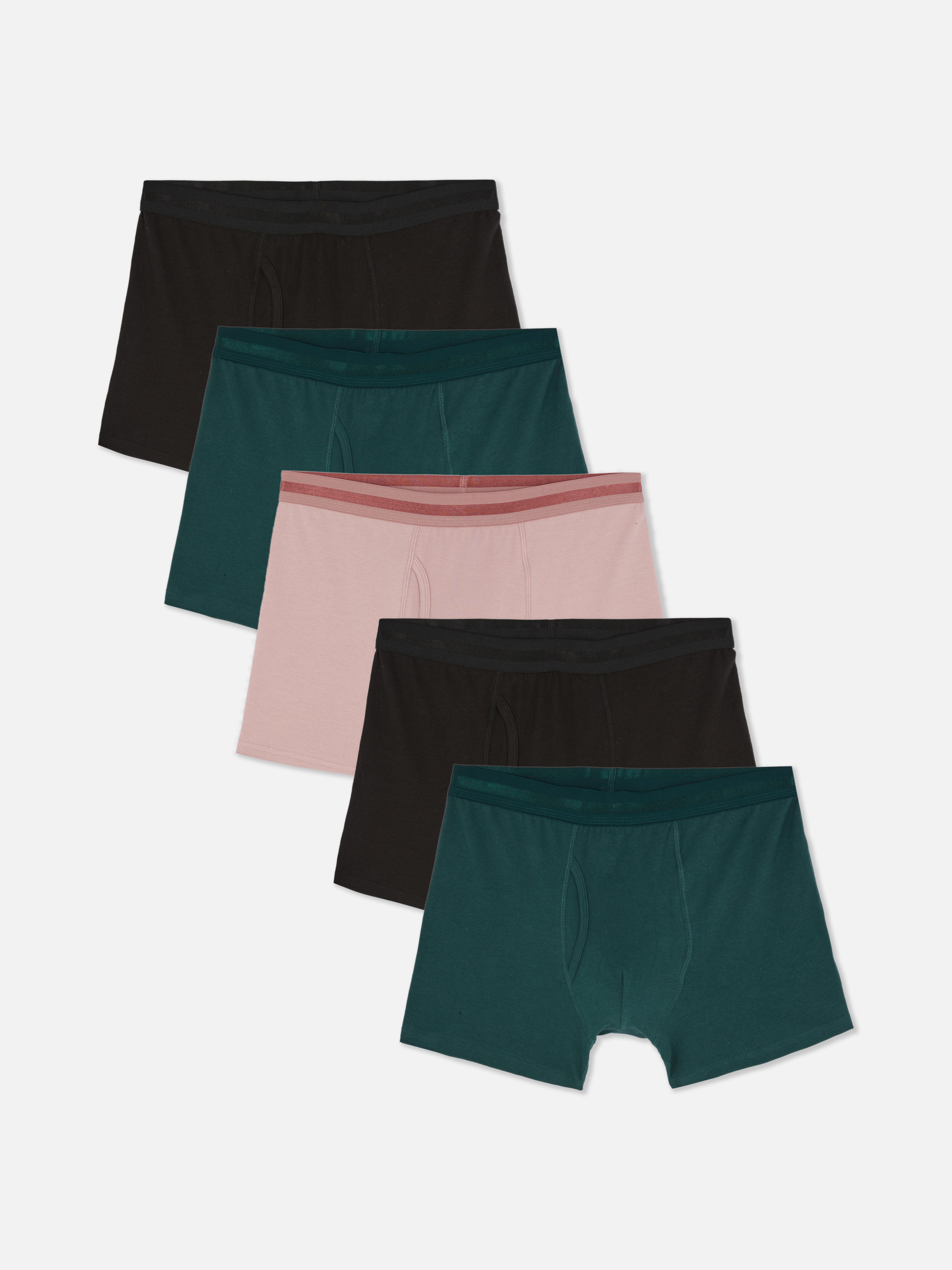 Lot de 5 caleçons à taille texturée
