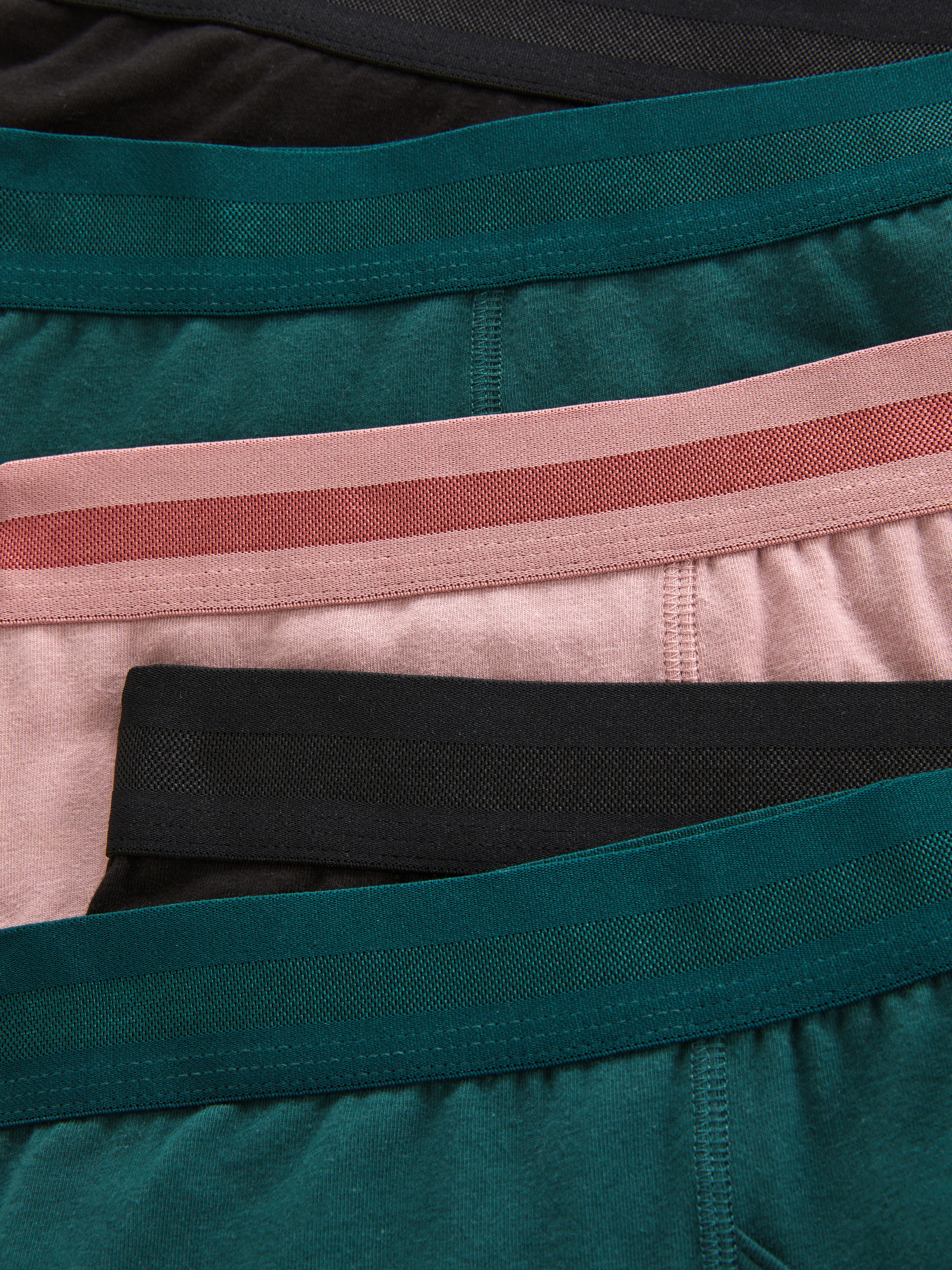 Lot de 5 caleçons à taille texturée