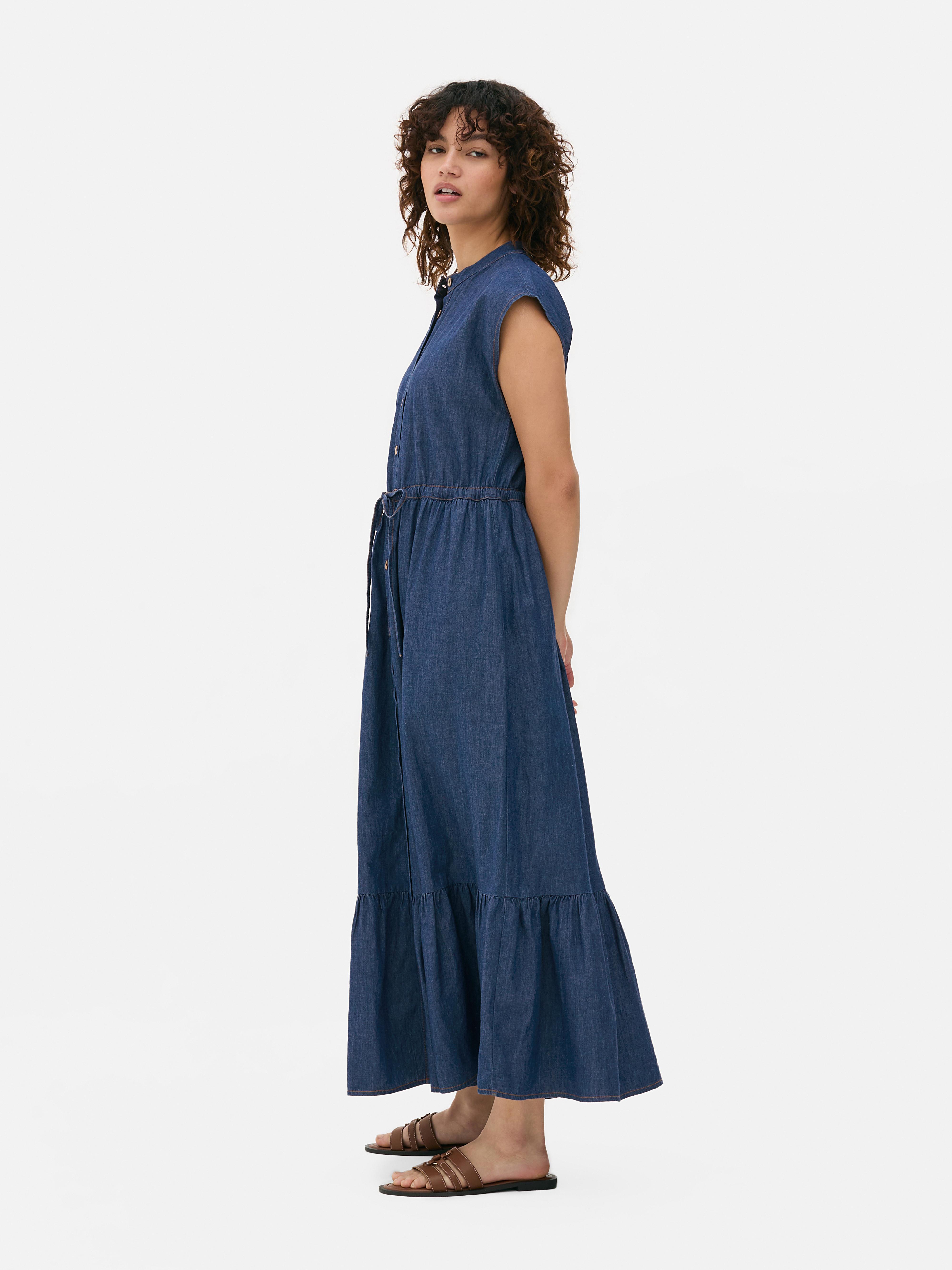 Chemise Fillette Art Class Chambray à Volants - Taille 3T - Style Western Cowgirl - Occasion TBE