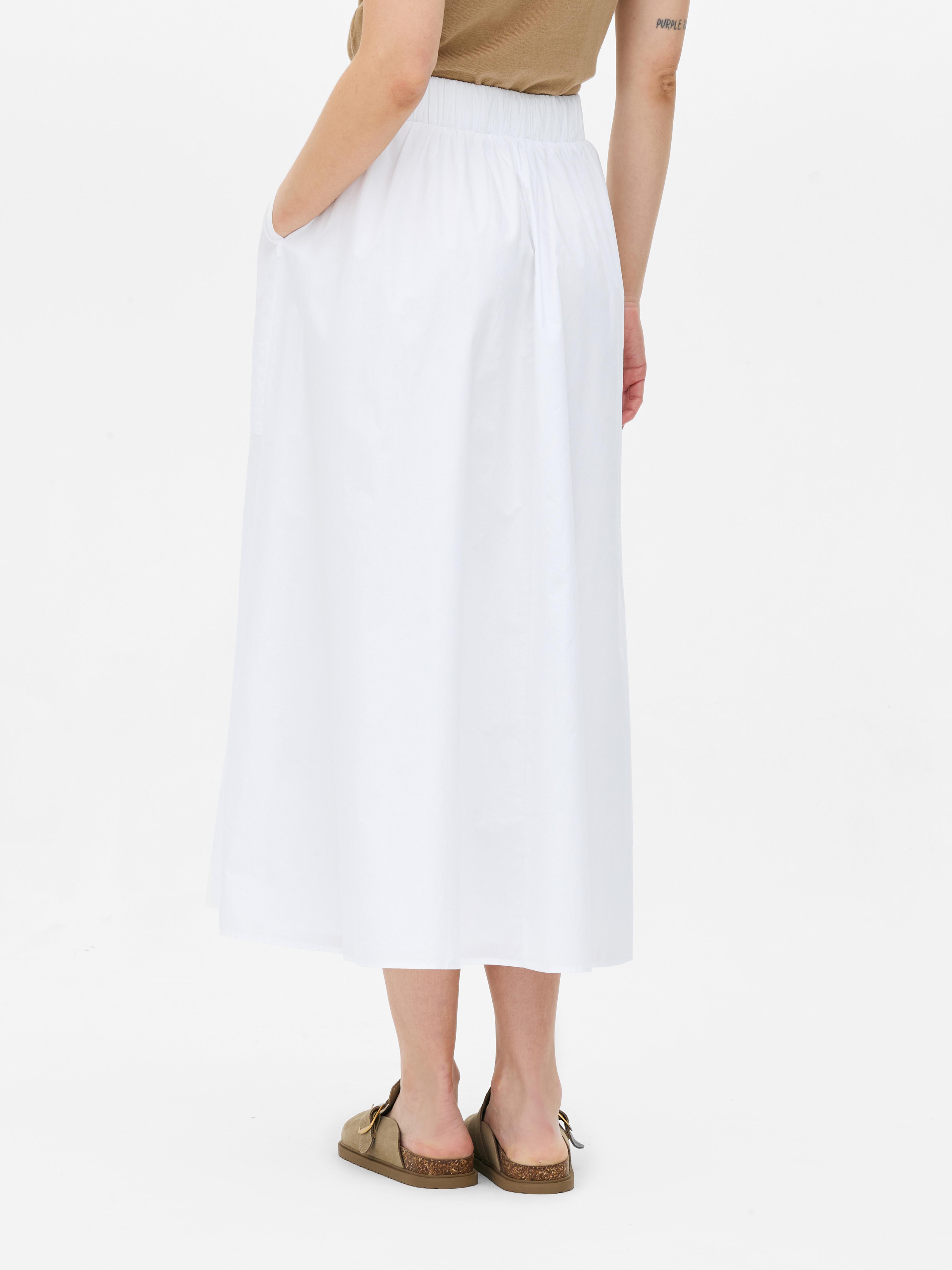 „The Edit“ High-Waist-Midirock