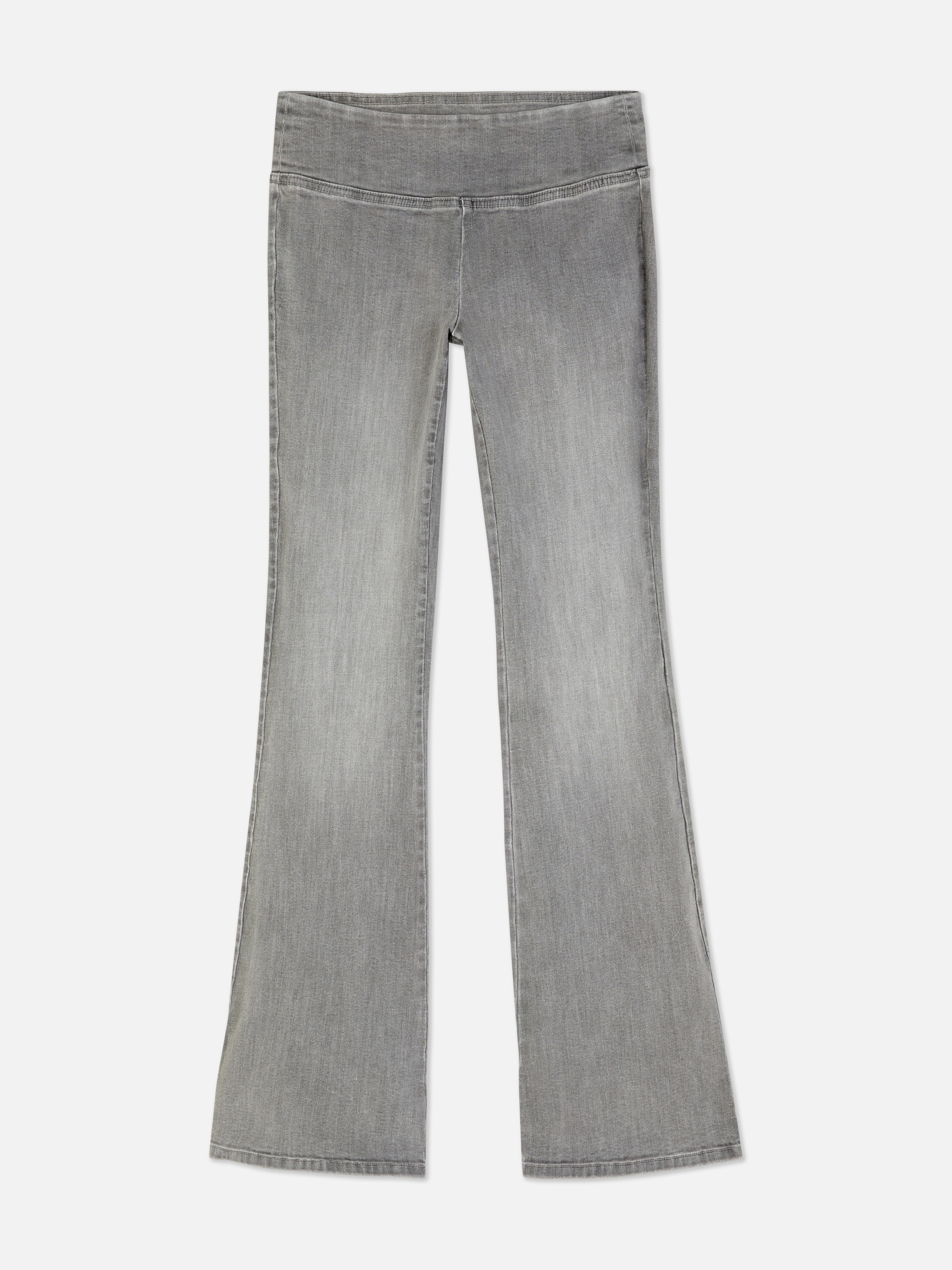 Középmagas derekú, trapézszárú jeggings