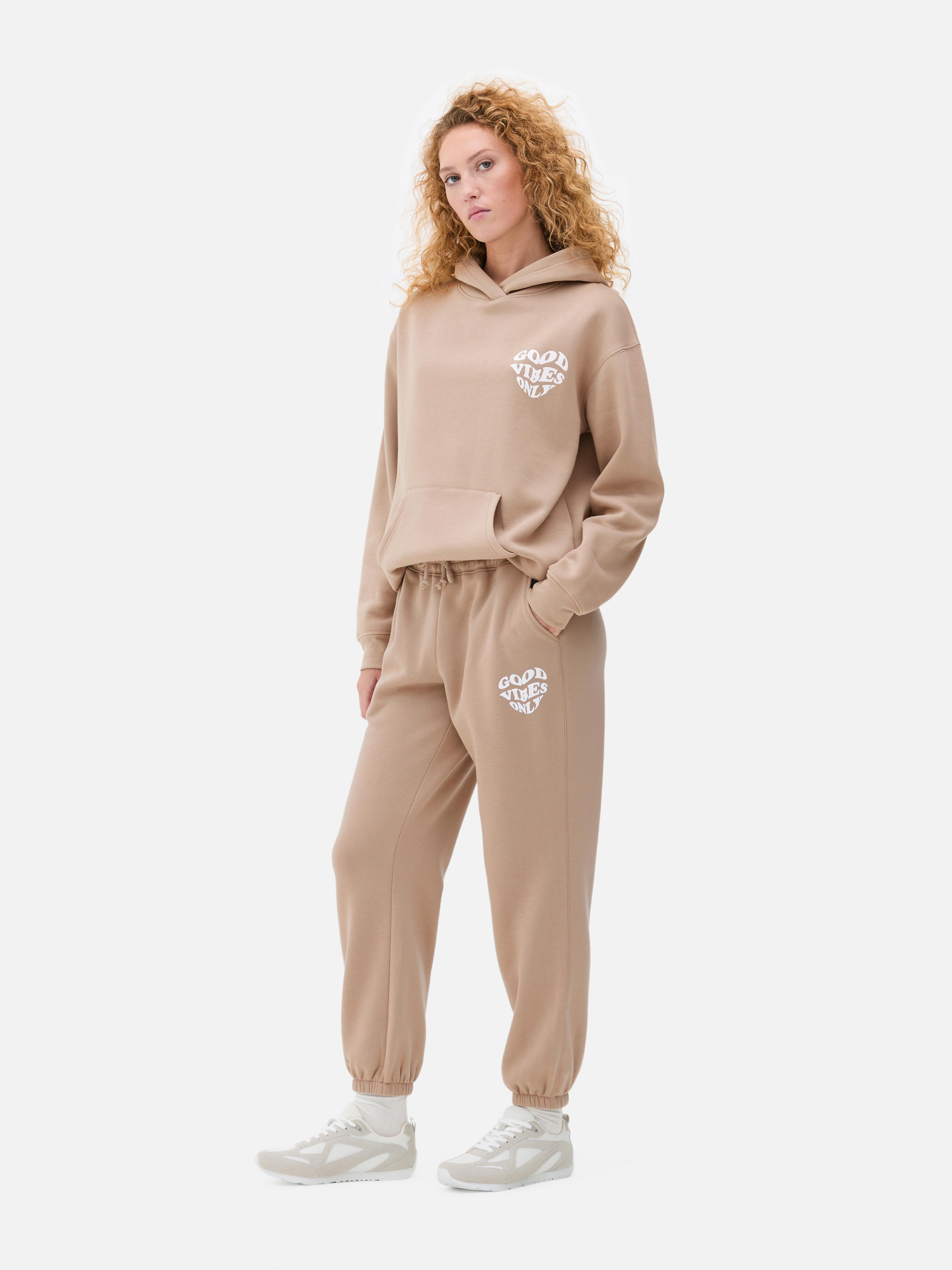 Pantaloni casual cu imprimeu și manșete